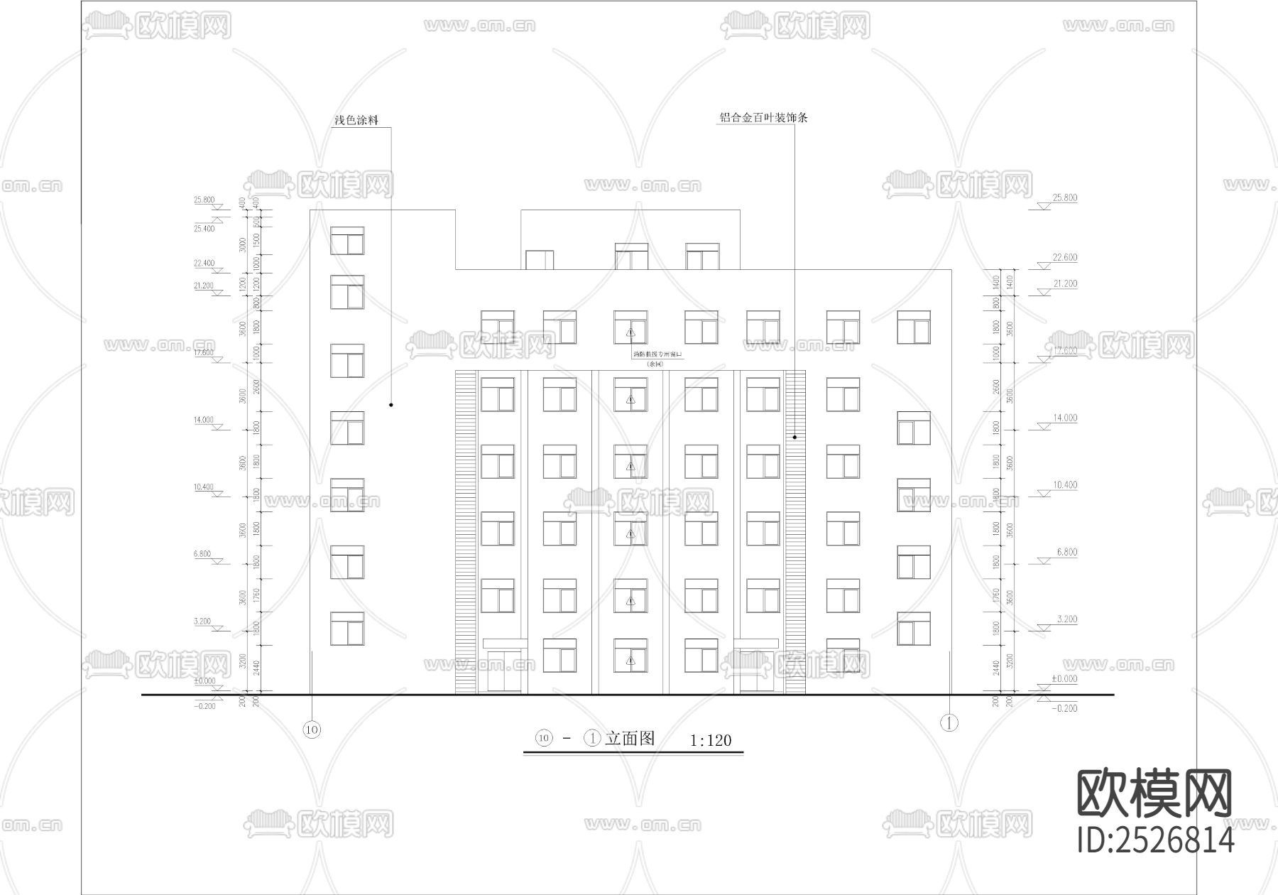 冲压车间CAD施工图下载（渲染图4）