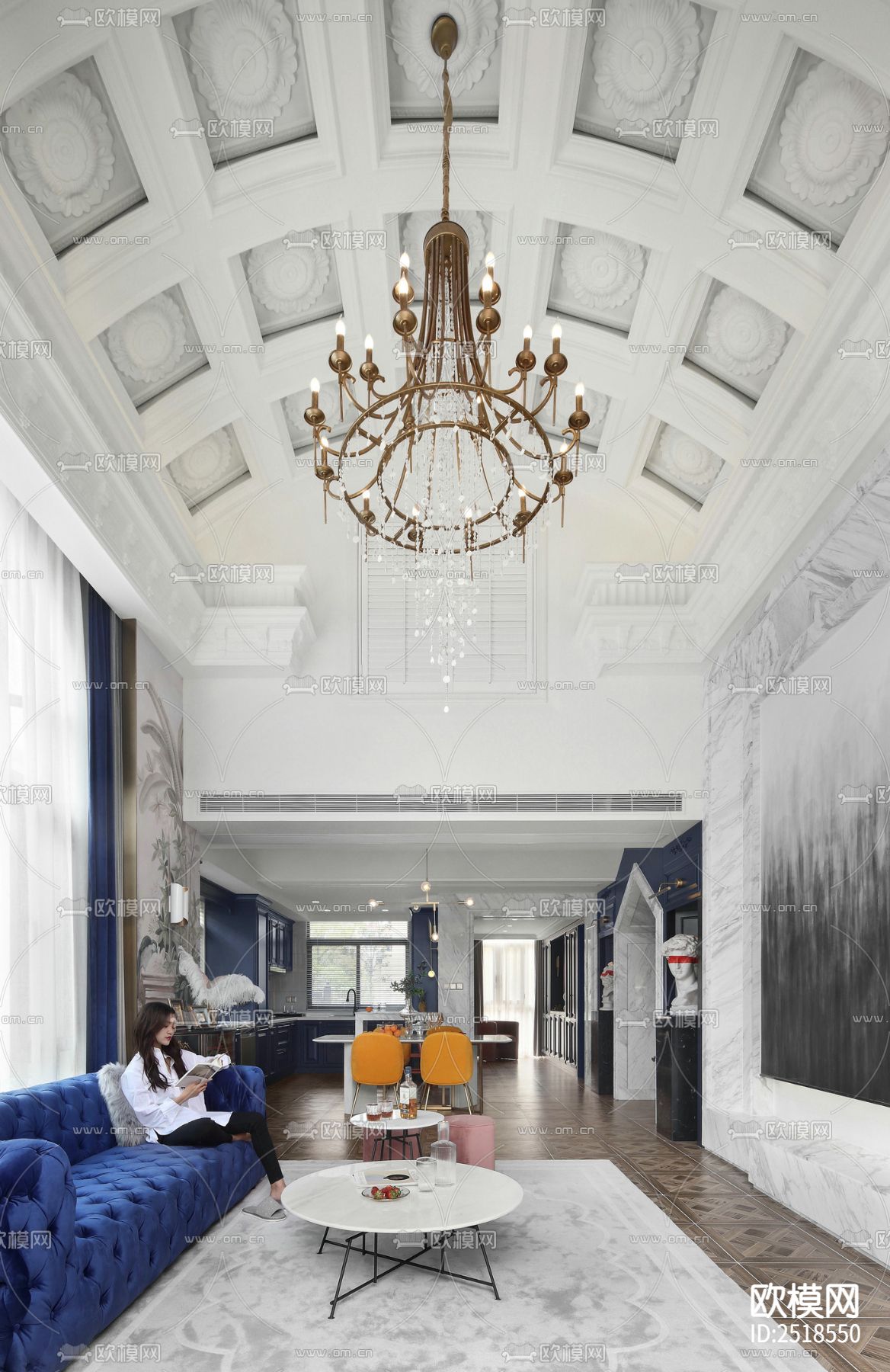 平层CAD施工图下载（渲染图8）