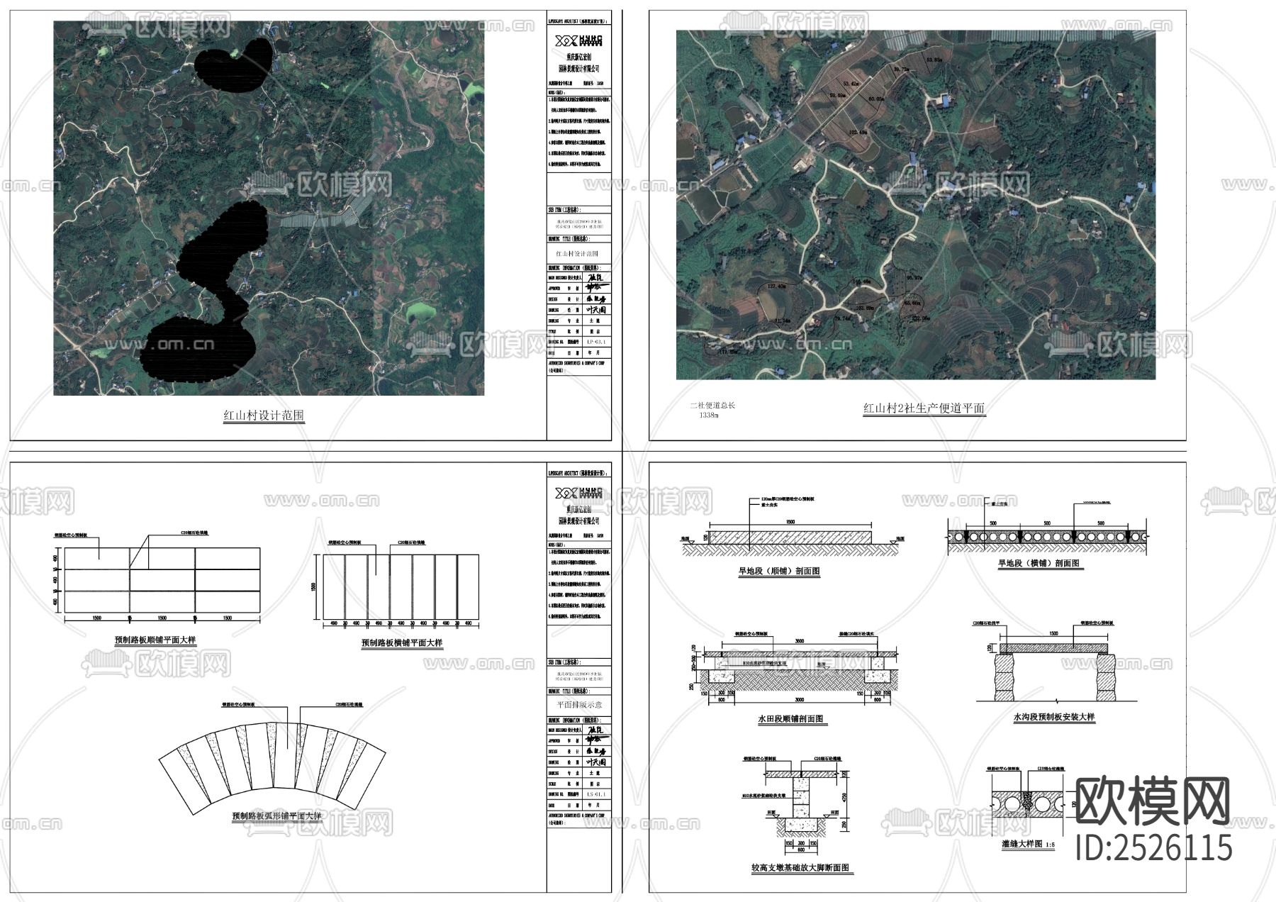 乡村振兴示范镇建设项目CAD施工图下载（渲染图10）