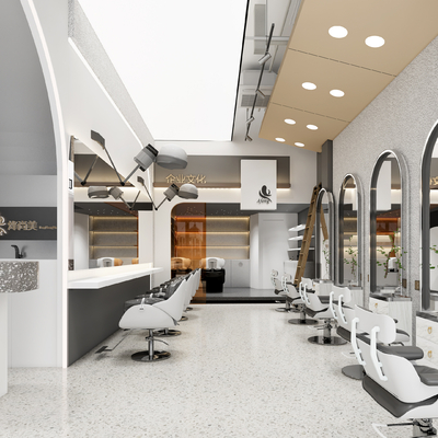  现代理发店su模型 