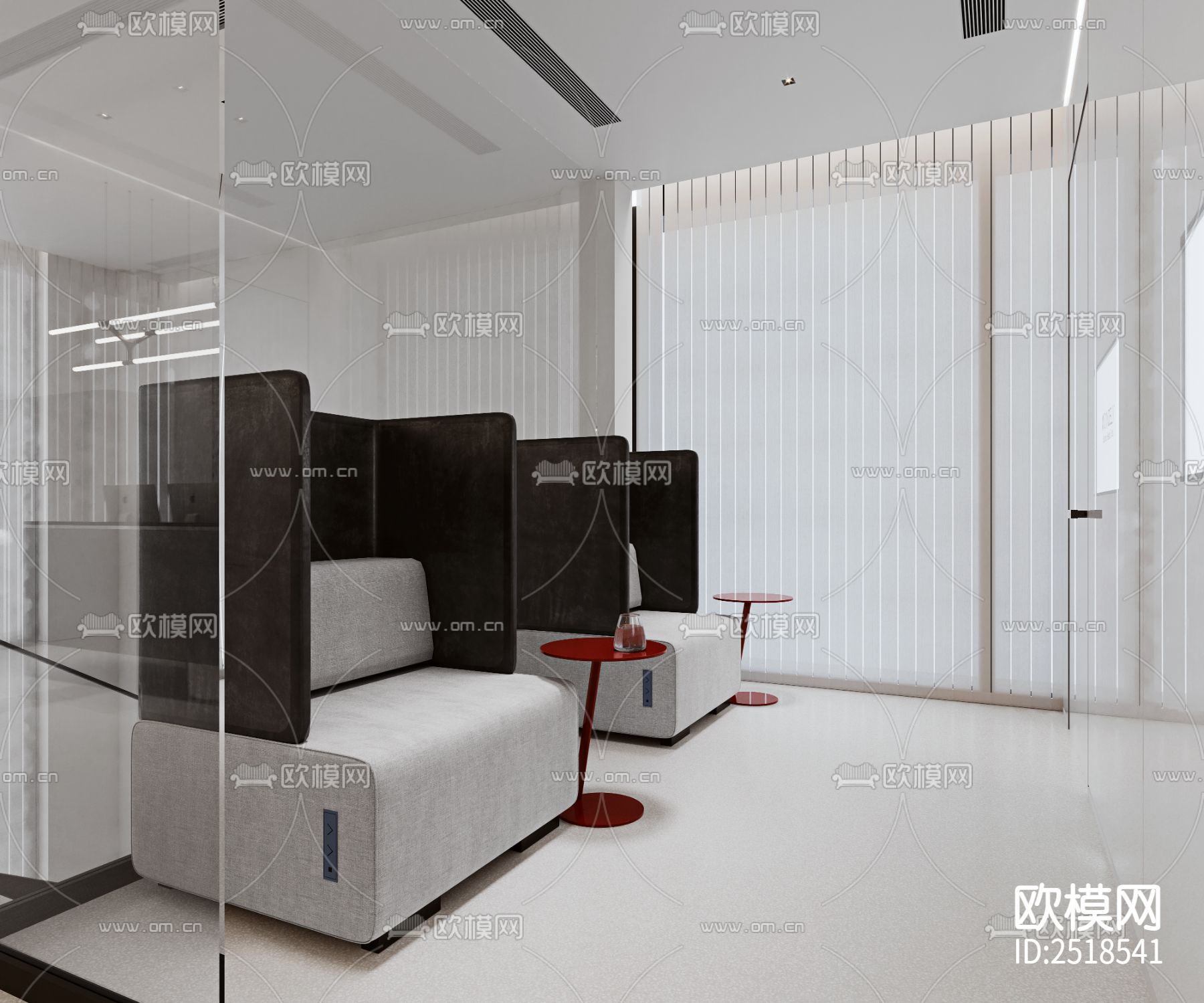 医疗美容院CAD施工图下载（渲染图9）