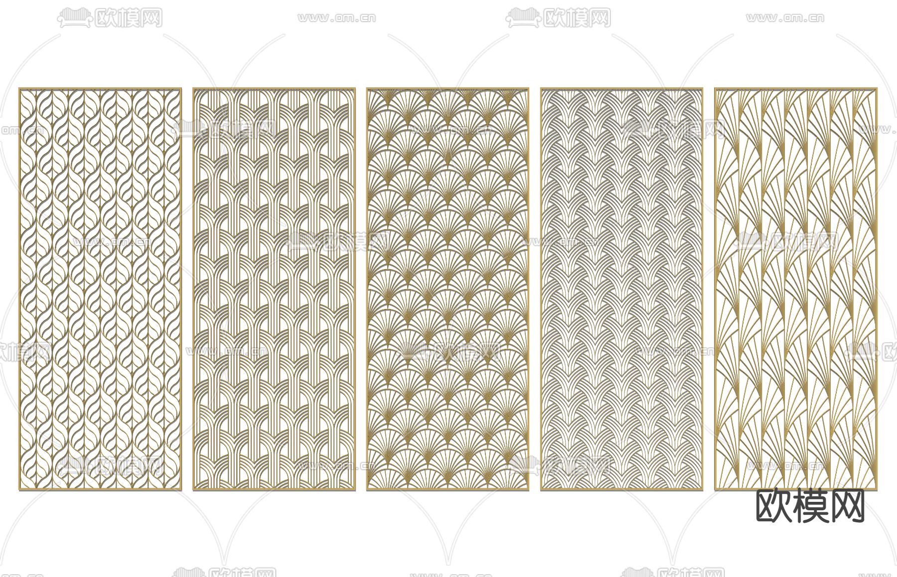 金属屏风 隔断su模型下载（渲染图2）