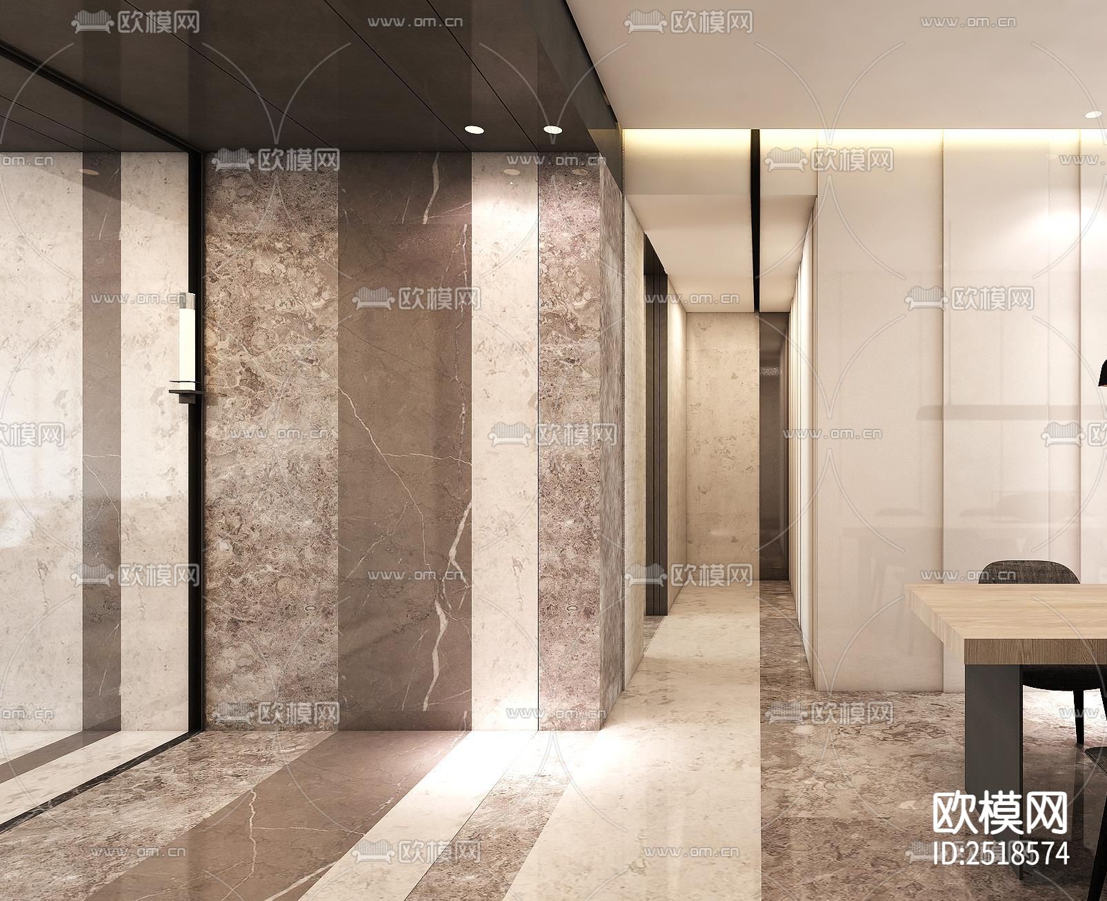 平层CAD施工图下载（渲染图8）