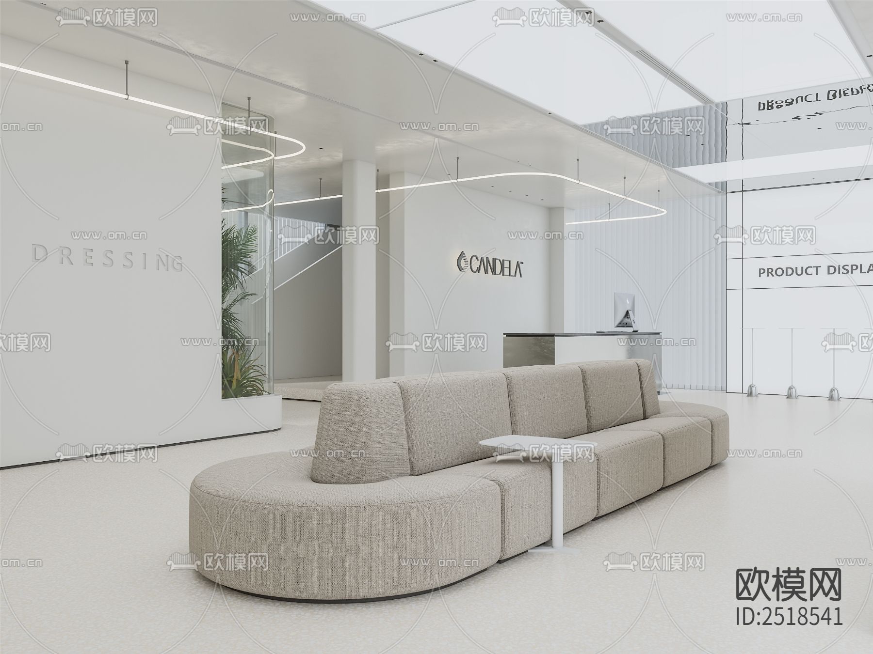 医疗美容院CAD施工图下载（渲染图3）