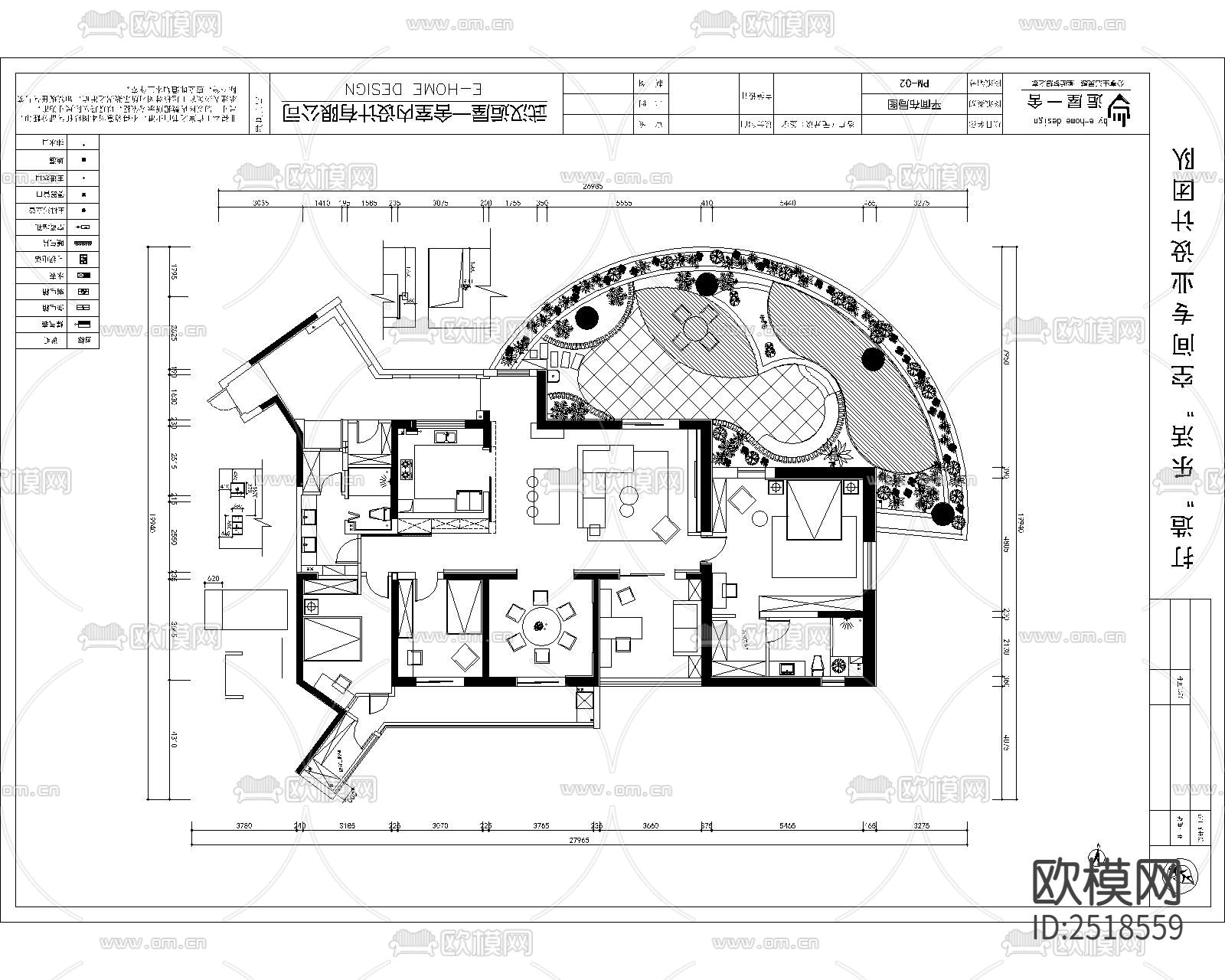 别墅CAD施工图-免费3dmax模型库-欧模网