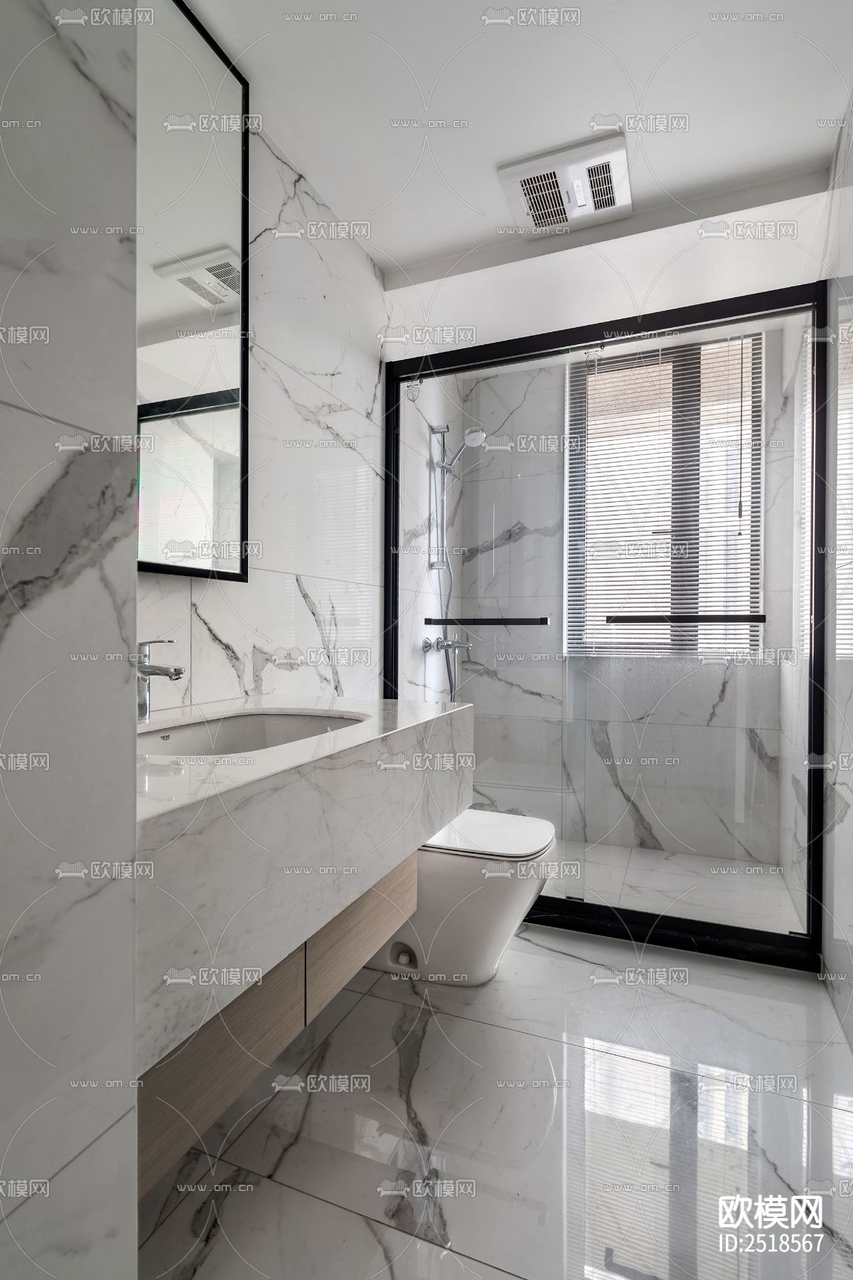 平层CAD施工图下载（渲染图8）