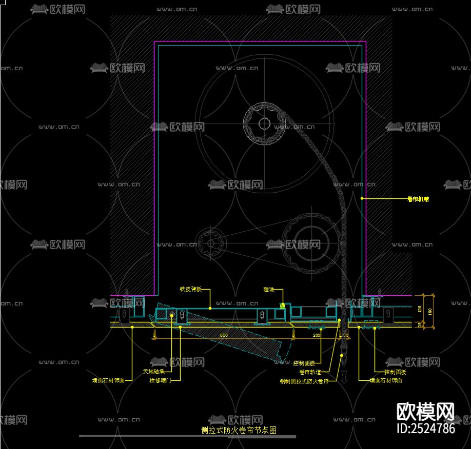 常规通用剖面节点大样大全cad图库下载（渲染图7）