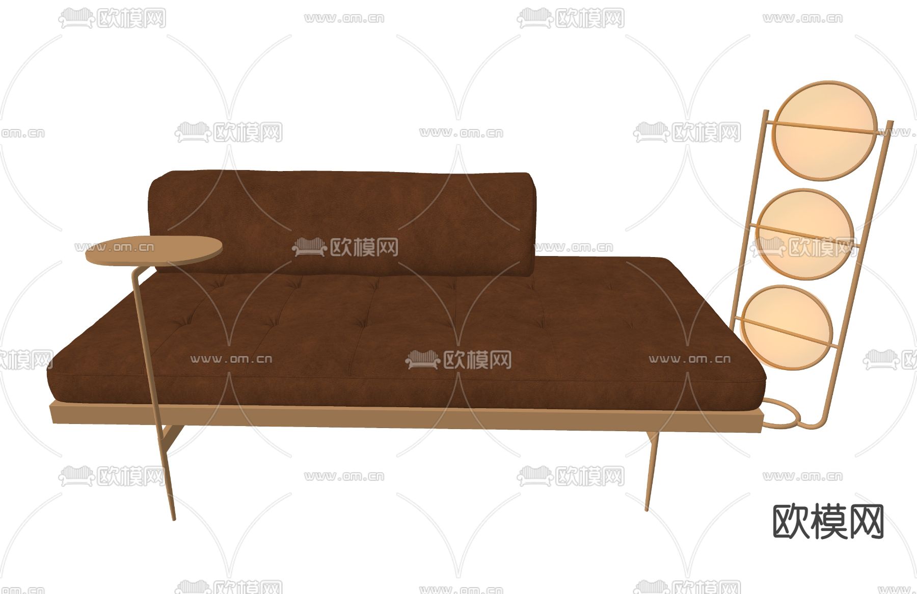 现代休闲沙发su模型下载（渲染图2）