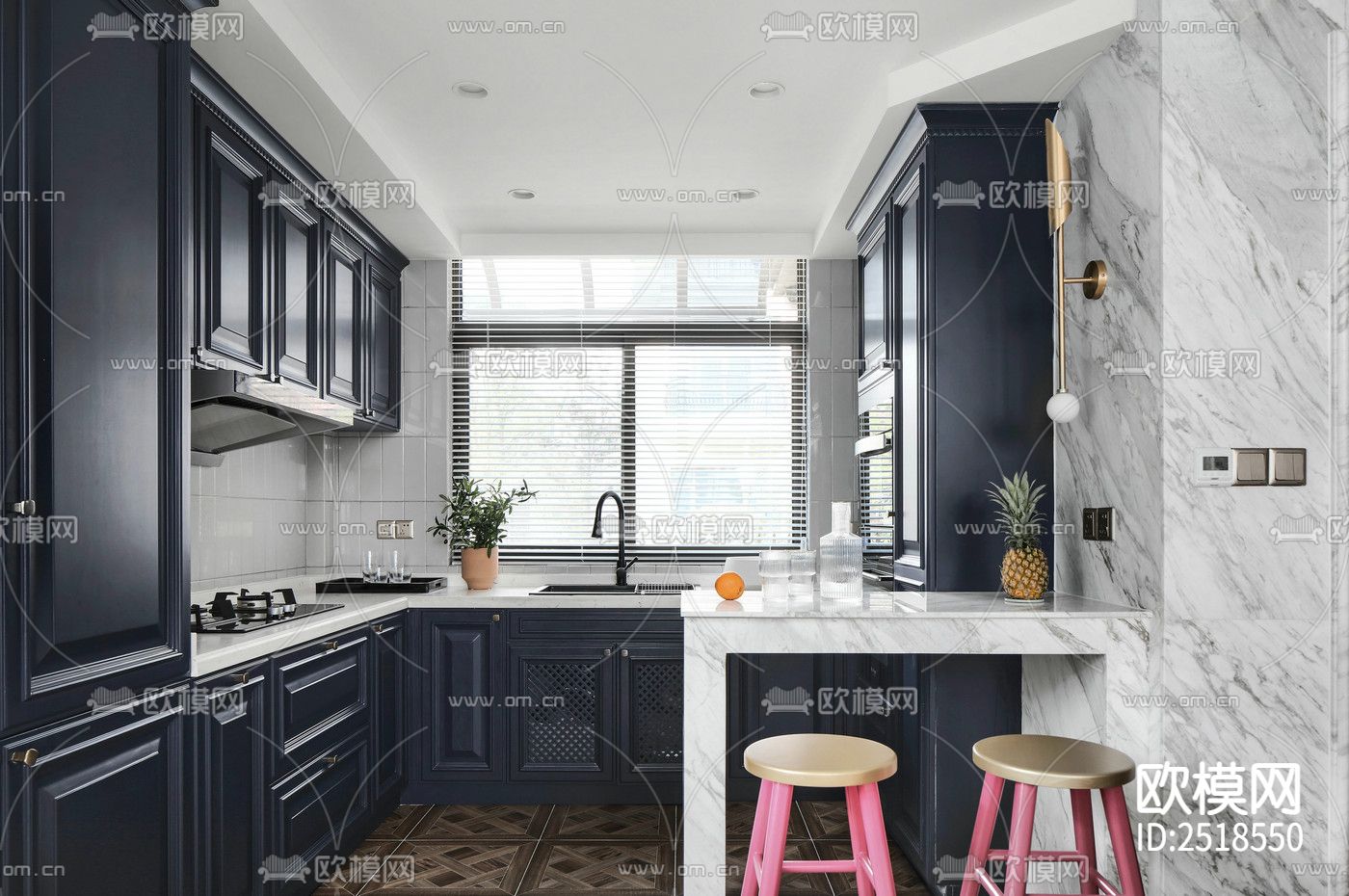 平层CAD施工图下载（渲染图7）