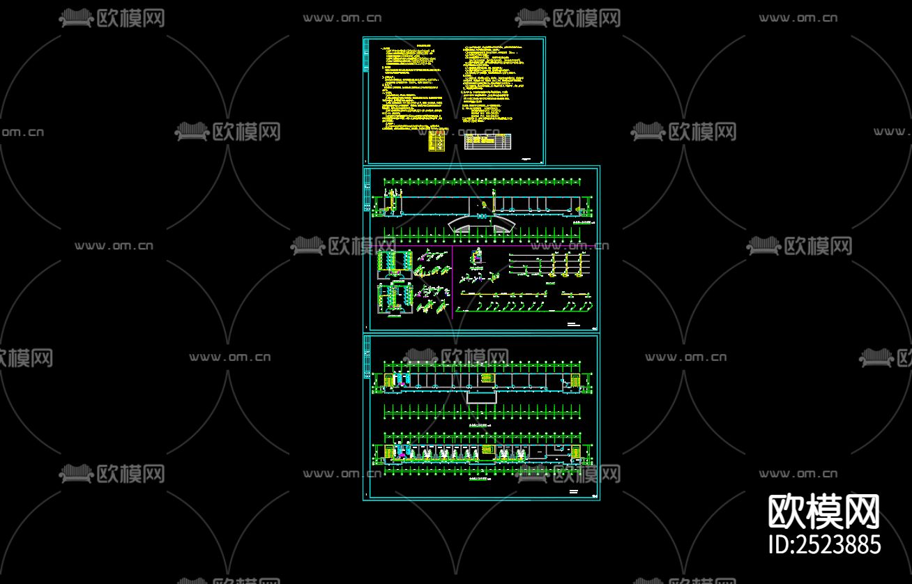 经济开发区派出所业务用房维修改造工程给排水cad施工图下载（渲染图1）
