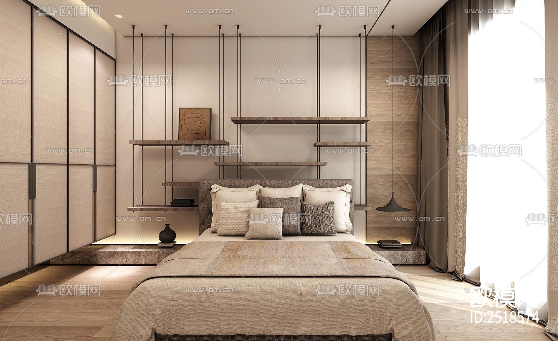 平层CAD施工图下载（渲染图5）