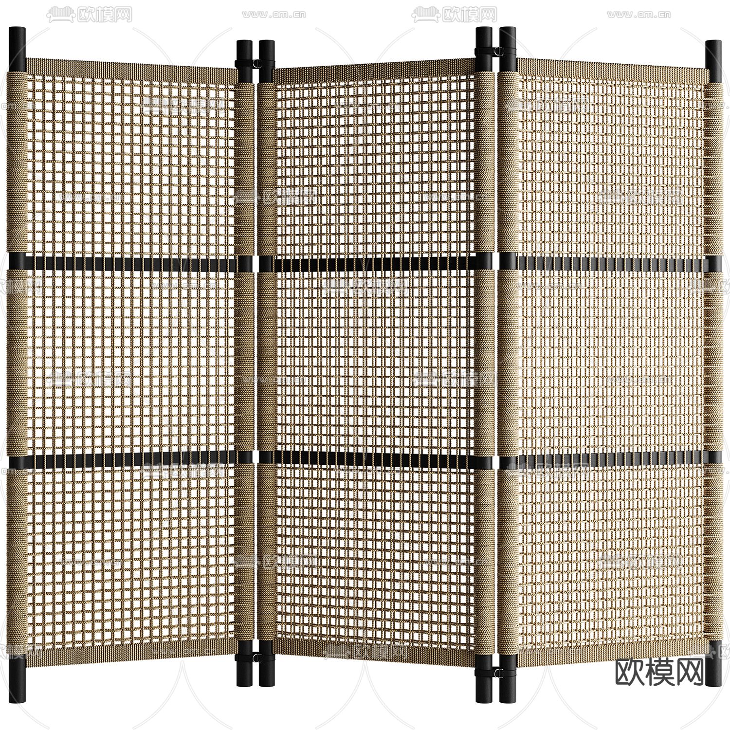 Flexform 编织屏风 隔断3d模型下载（渲染图1）