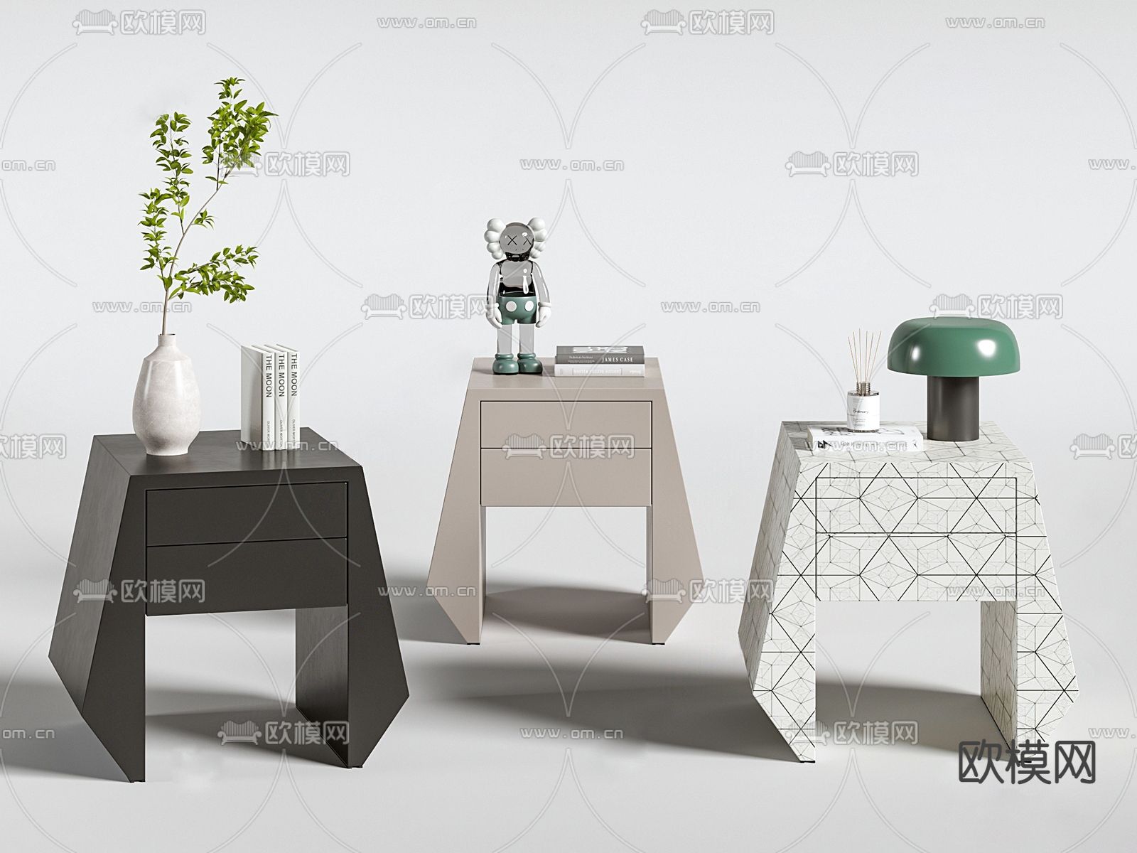 现代边几su模型下载（渲染图1）