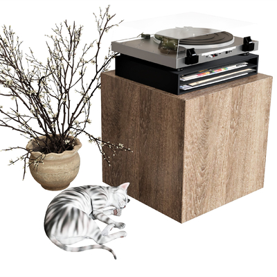  音响 唱片机su模型 