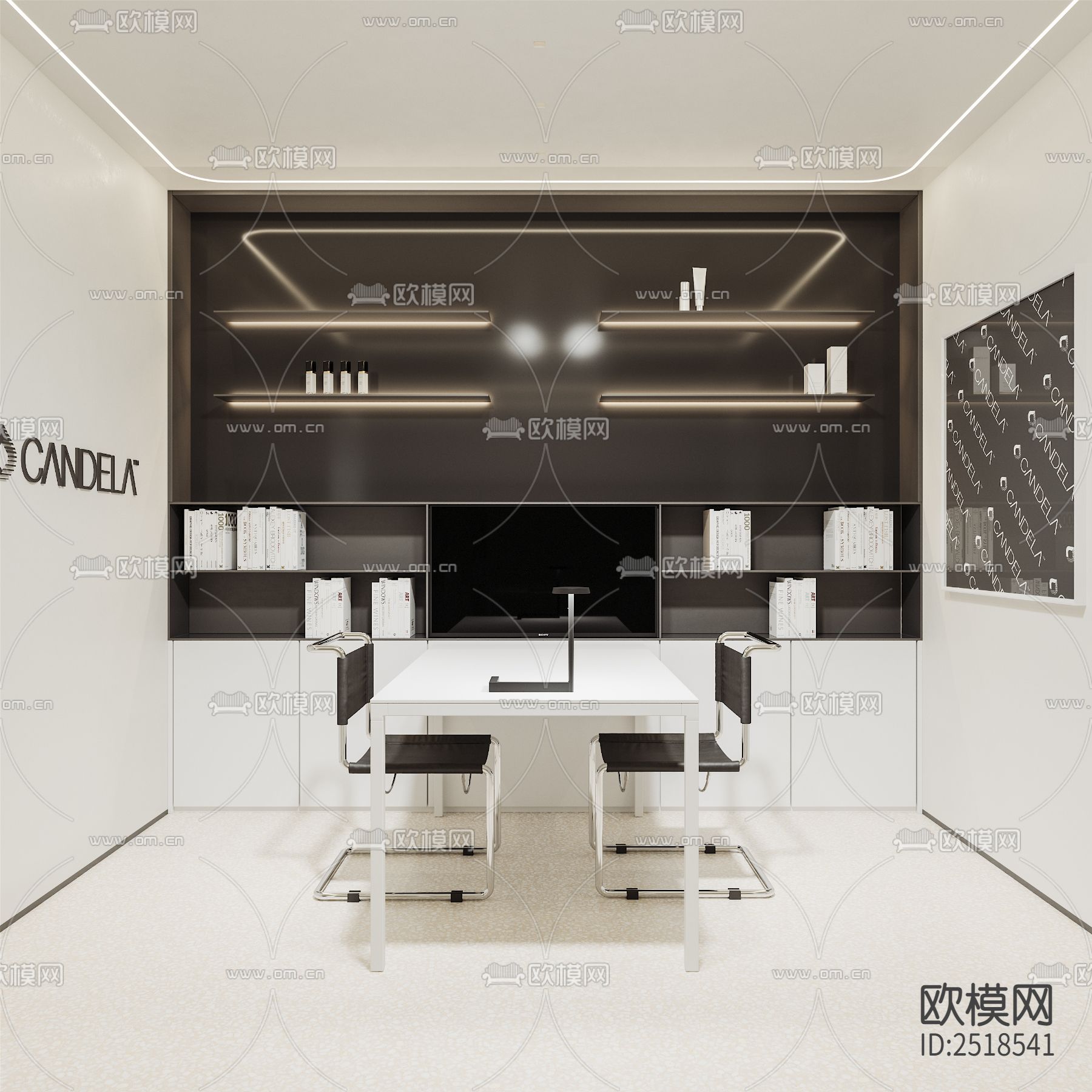 医疗美容院CAD施工图下载（渲染图4）