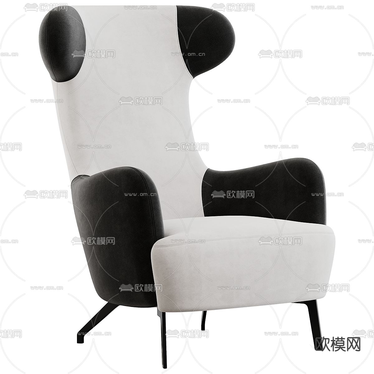 MISSANA 高背椅子3d模型下载（渲染图2）