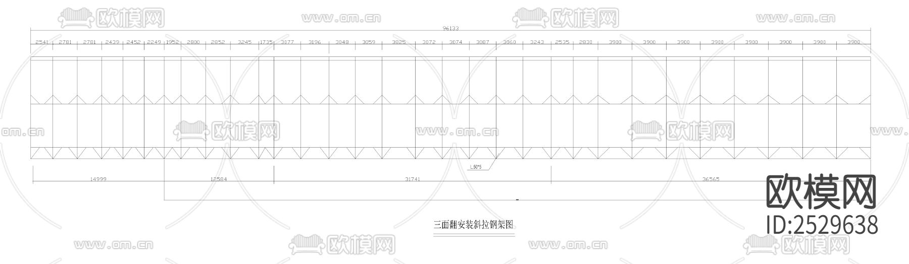 三面翻广告牌CAD施工图下载（渲染图4）