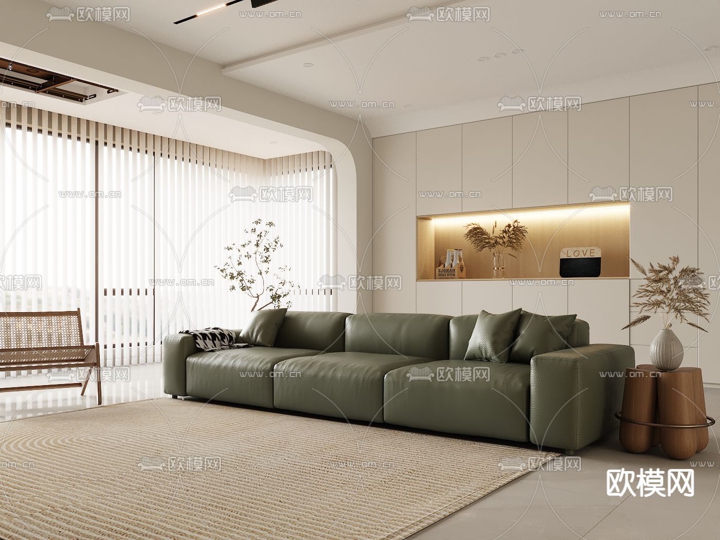 多人沙发 软体沙发 三人沙发3d模型下载