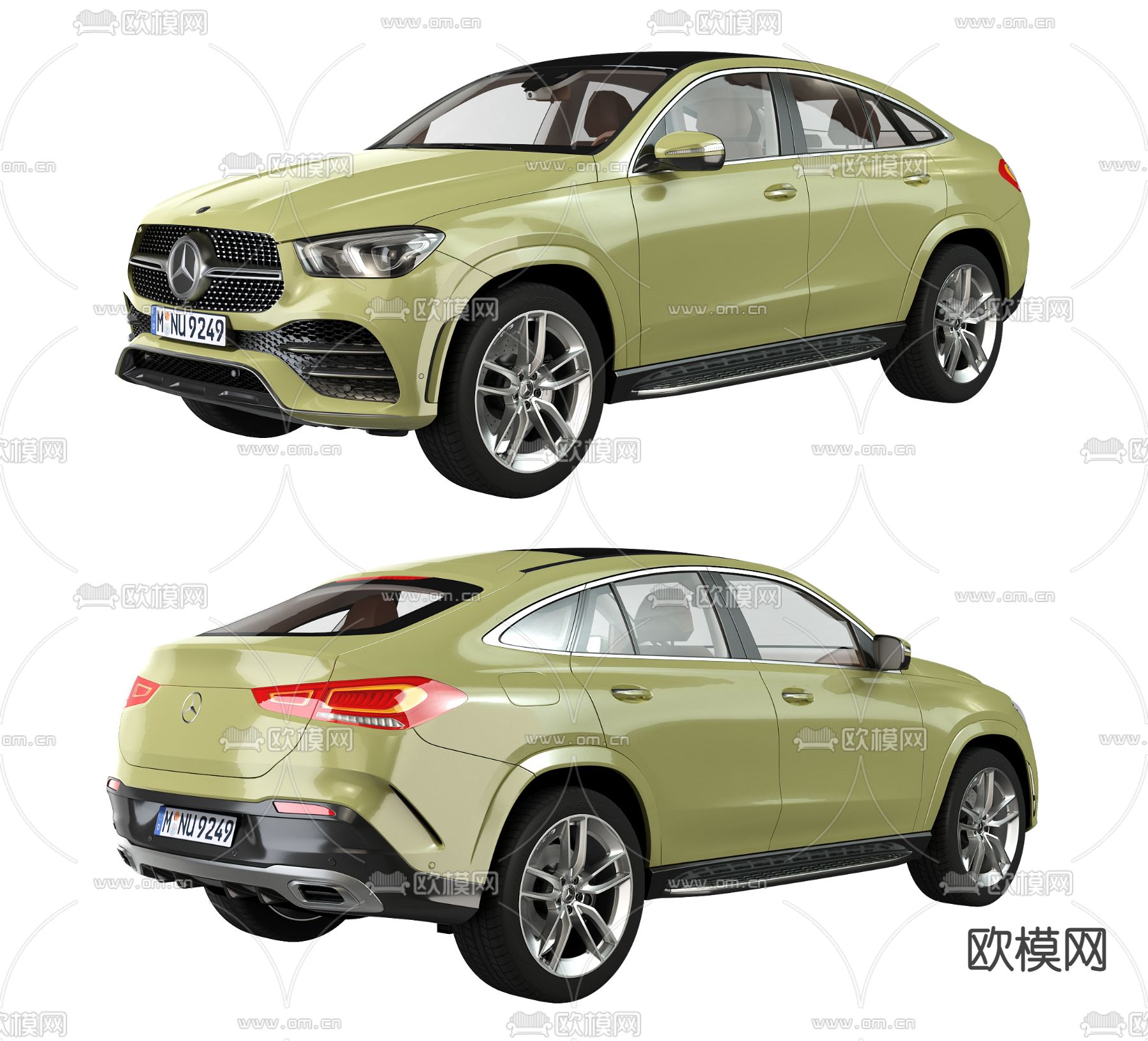 奔驰汽车 SUV越野车3d模型