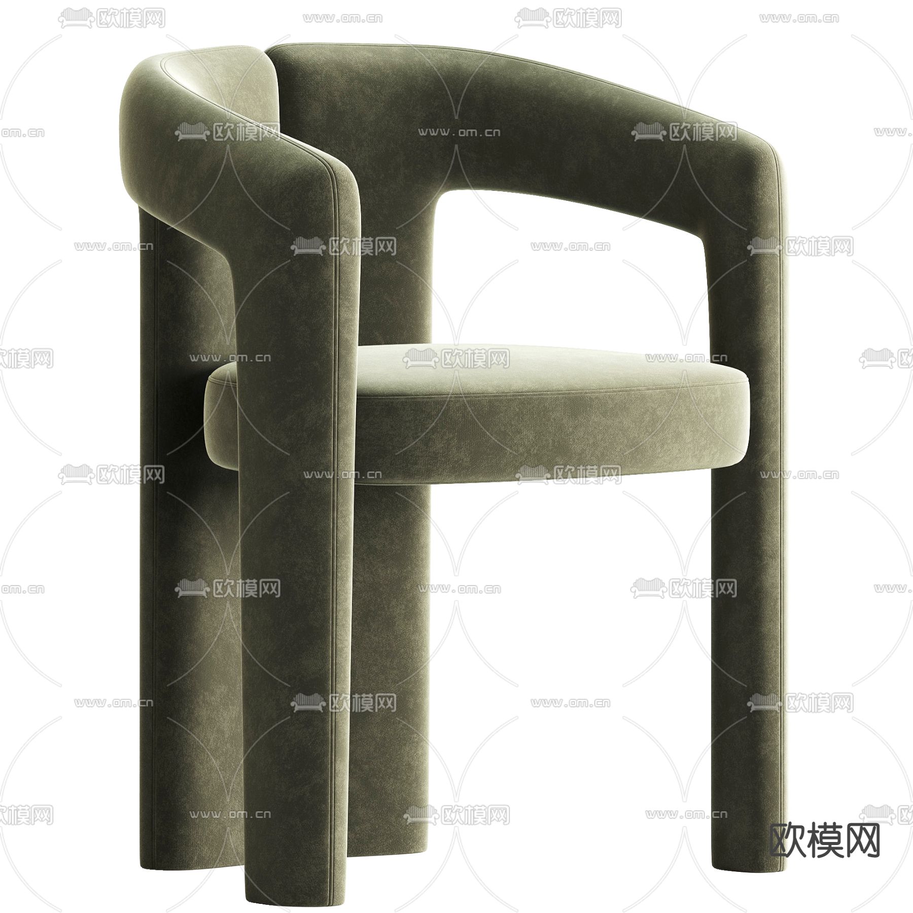 Cassina dudet 椅子 单椅3d模型下载