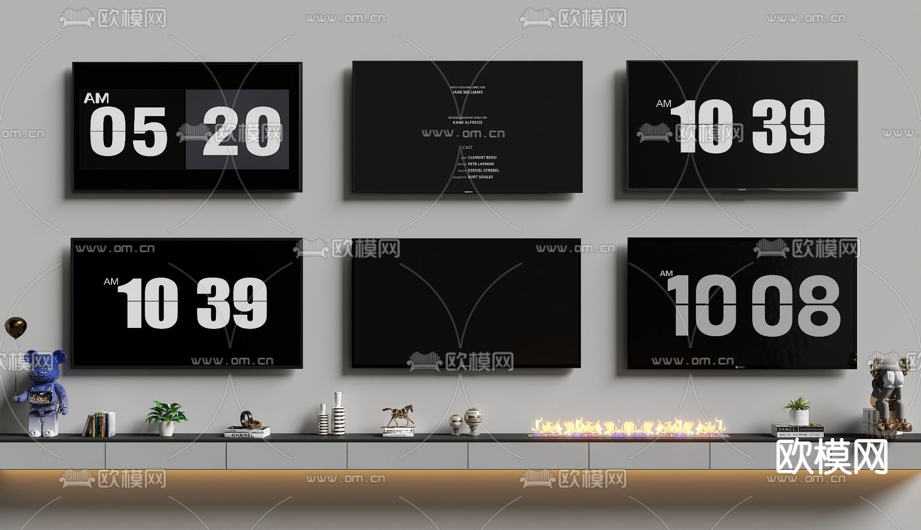 智能电视机3d模型下载