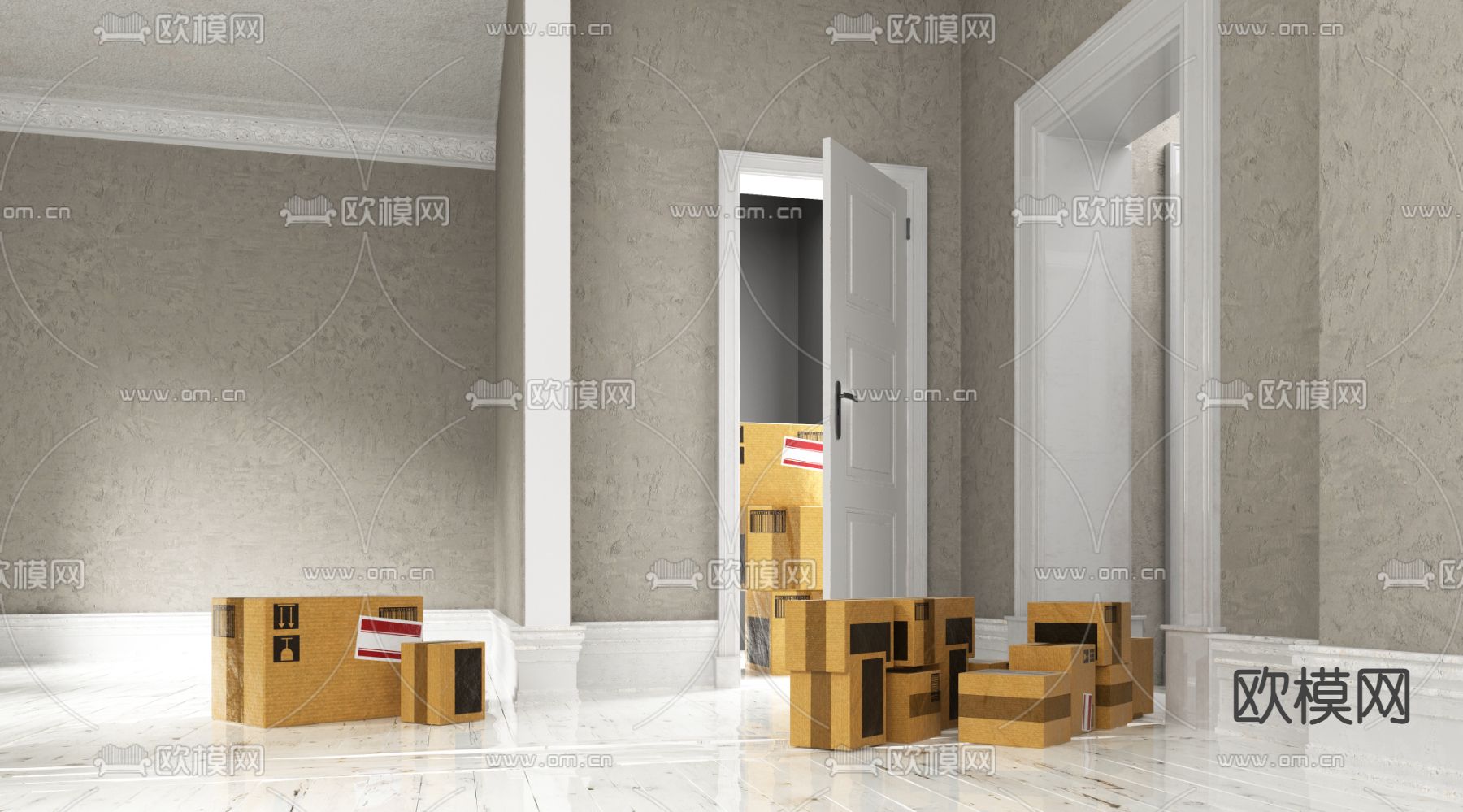 仓库 储存室3d模型下载