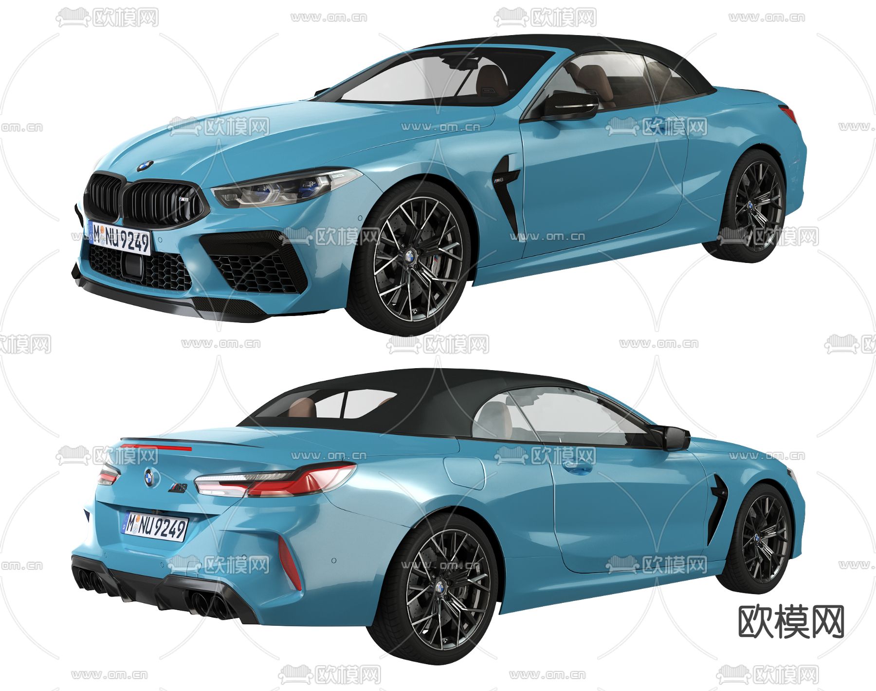 宝马 跑车3d模型下载