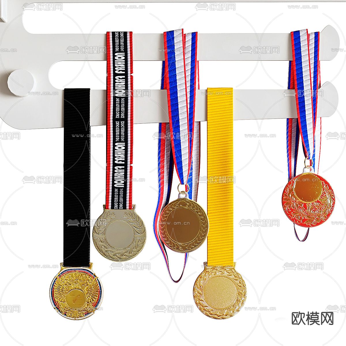 奖章 奖杯 奖牌3d模型下载（渲染图3）