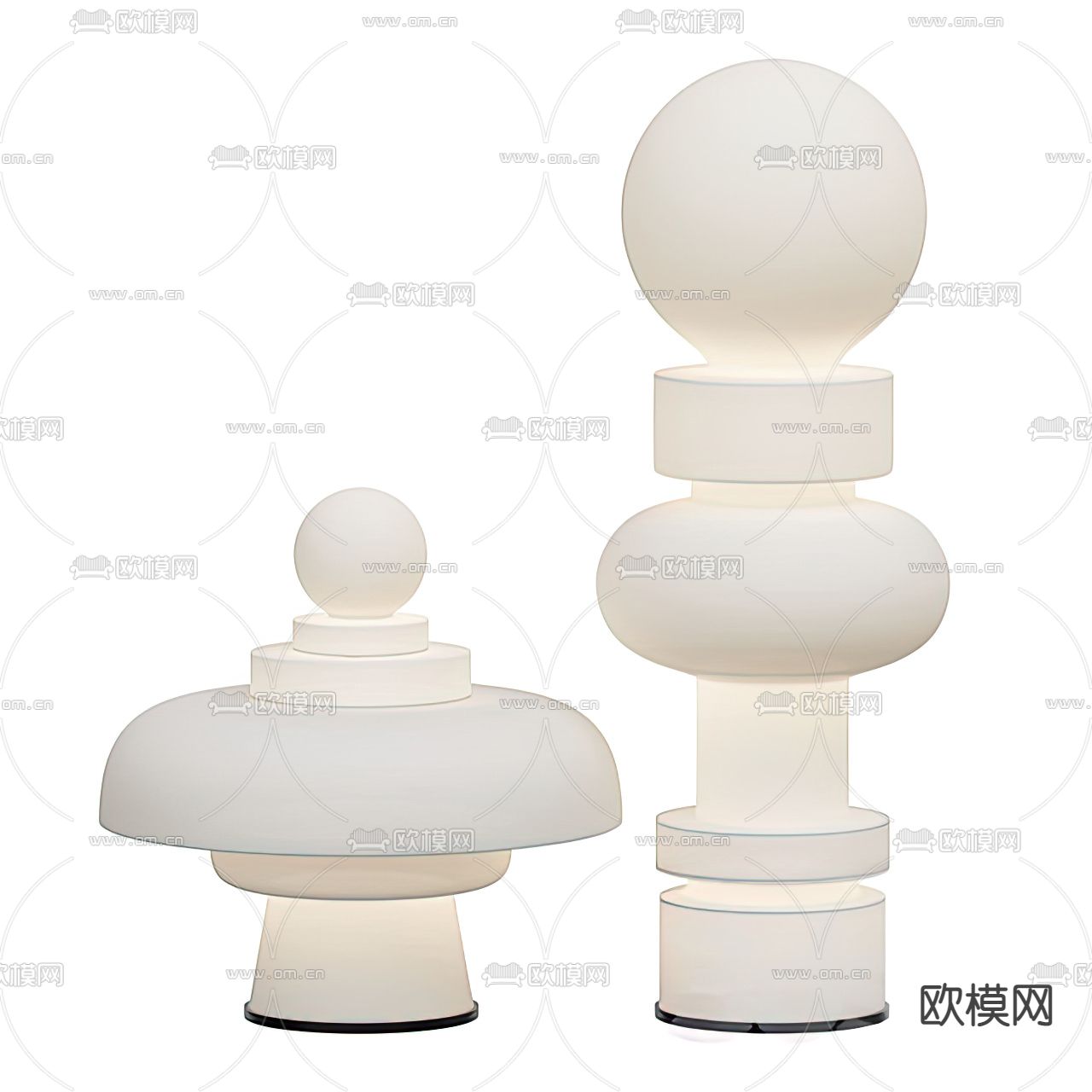 Roche Bobois落地灯 立柱落地灯3d模型下载