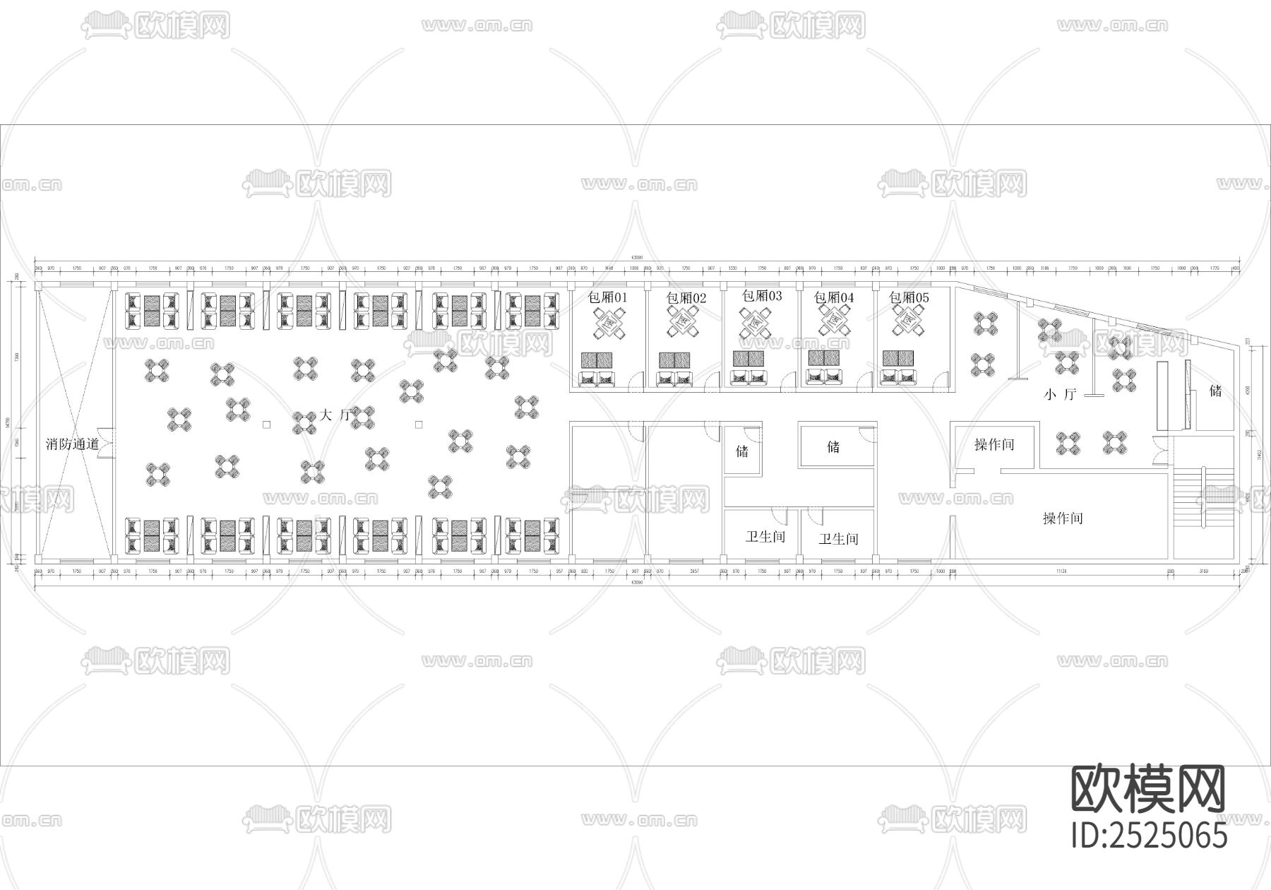 钟埭 新味之源咖啡吧CAD施工图下载（渲染图2）