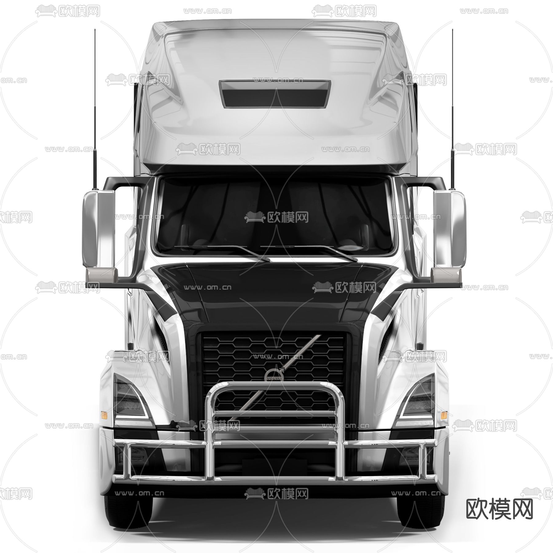 沃尔沃汽车 运输车 卡车3d模型下载（渲染图3）