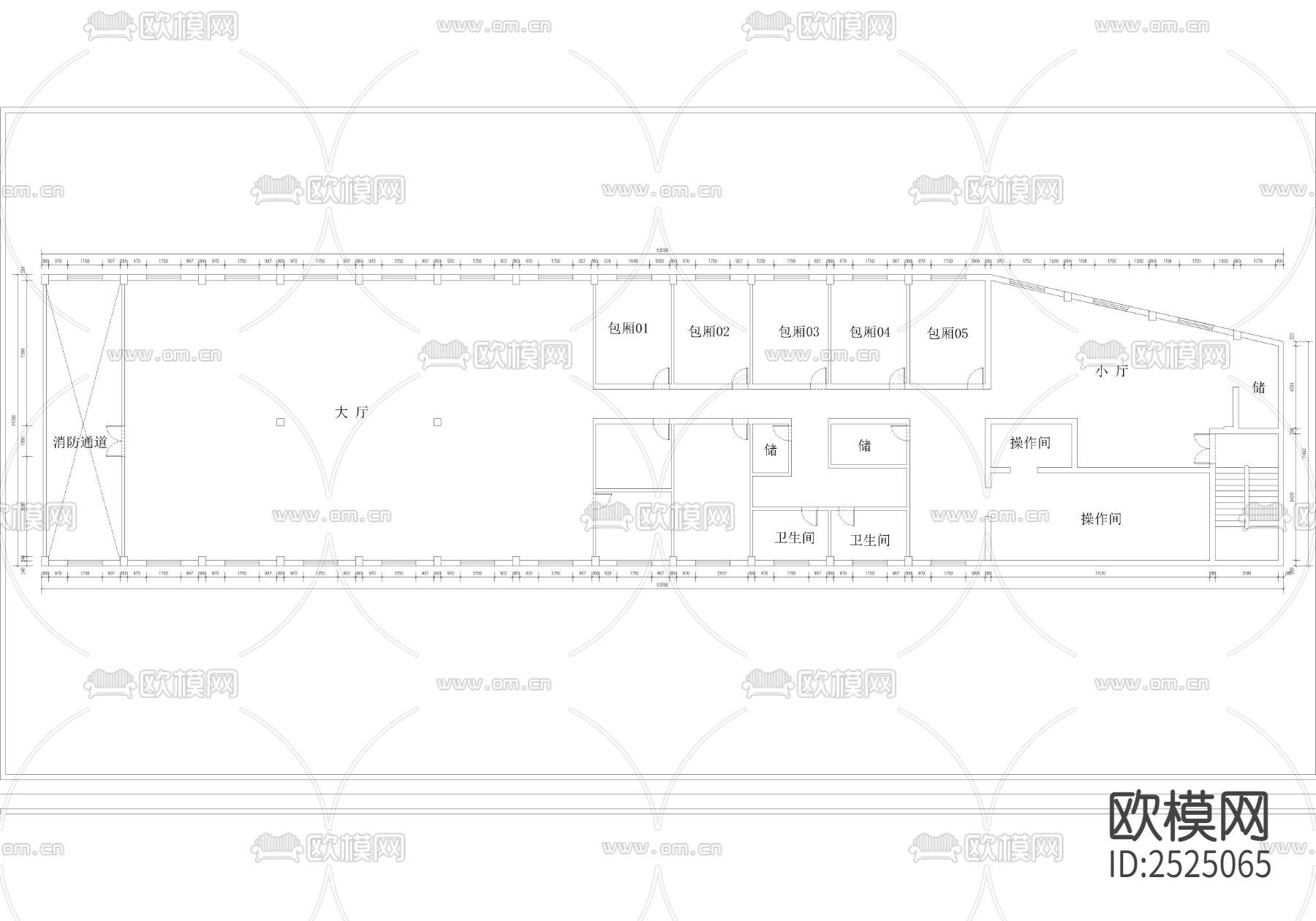 钟埭 新味之源咖啡吧CAD施工图下载（渲染图1）