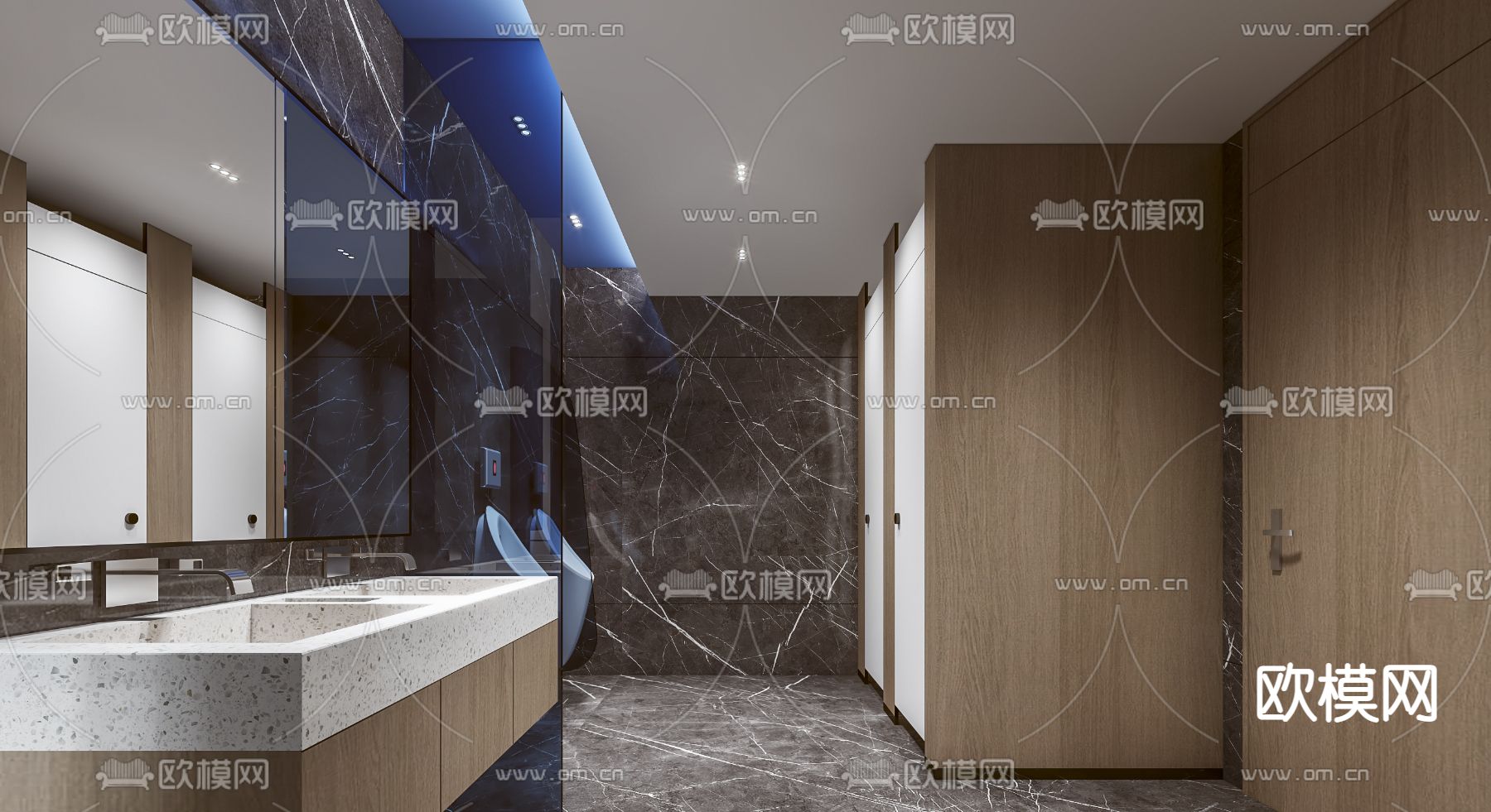 公共卫生间 公厕3d模型下载