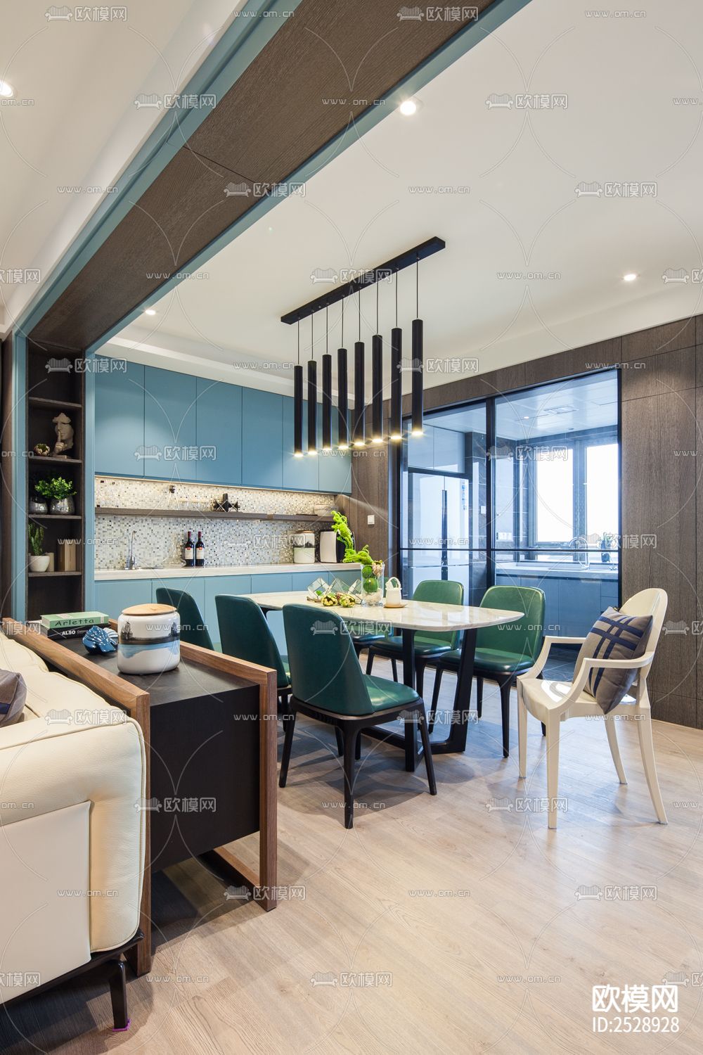 平层CAD施工图下载（渲染图2）