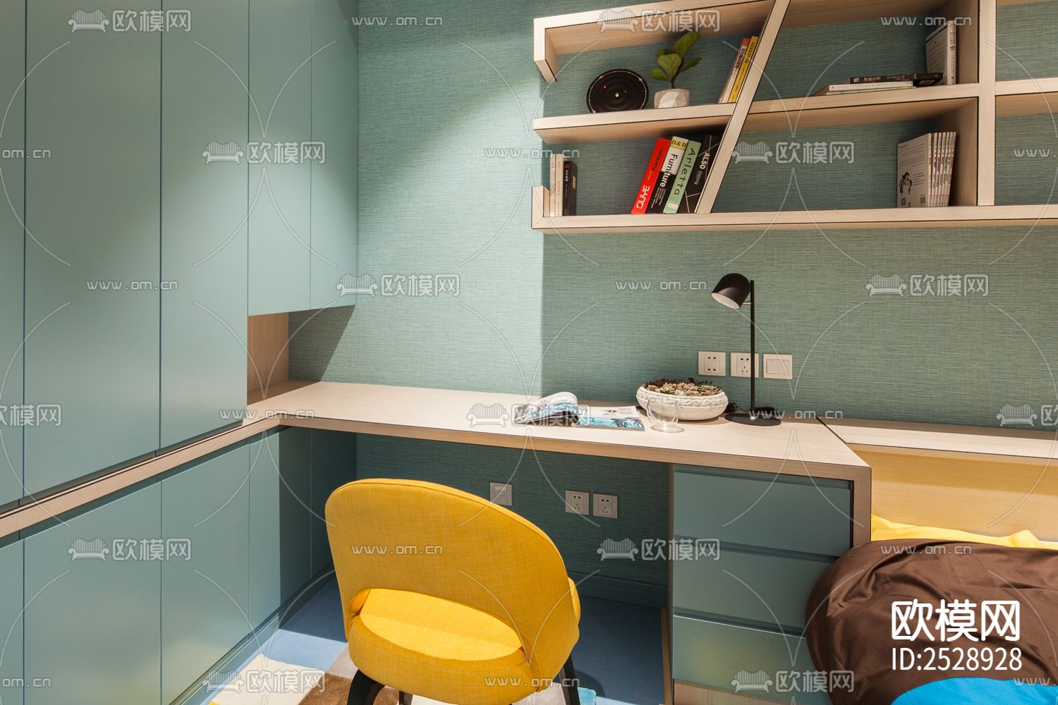 平层CAD施工图下载（渲染图4）