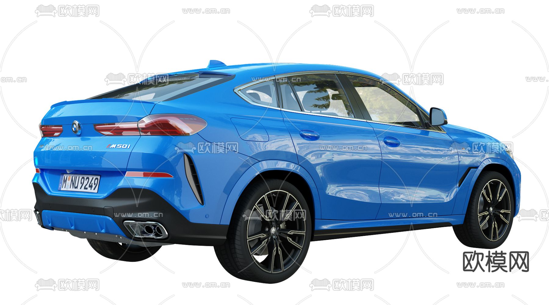 宝马汽车3d模型下载（渲染图2）