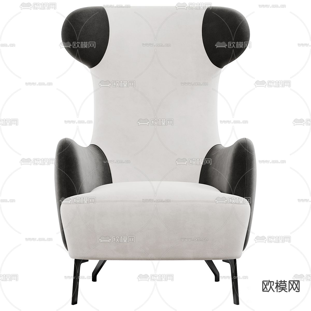 MISSANA 高背椅子3d模型下载（渲染图1）