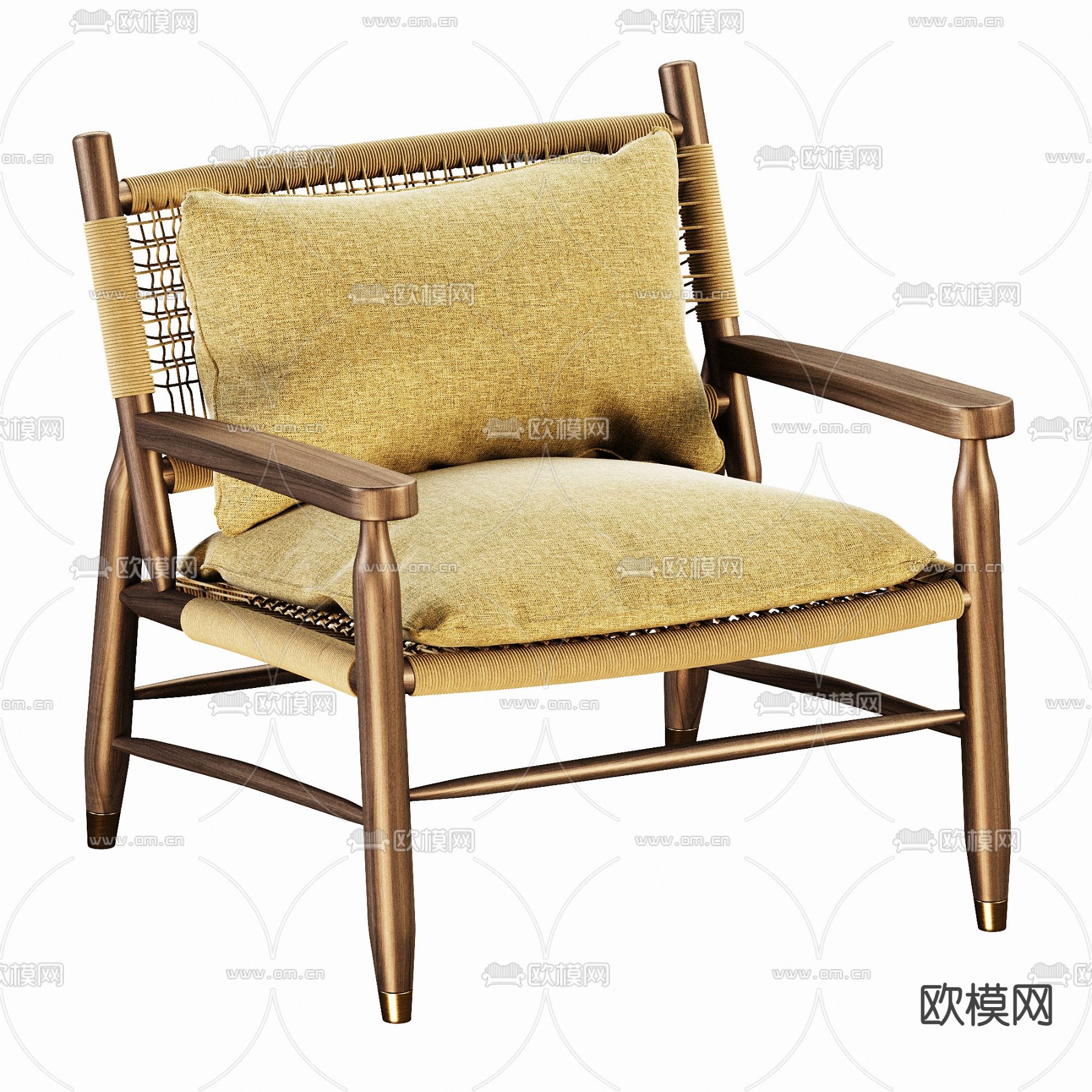 Flexform 休闲椅3d模型下载（渲染图3）