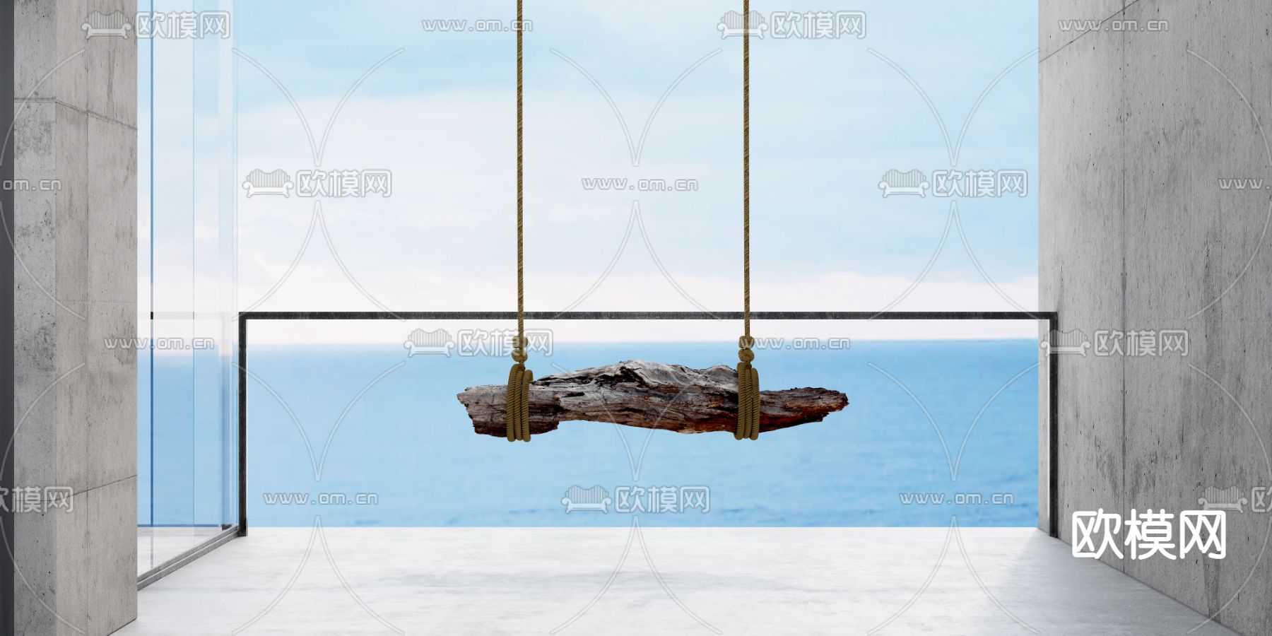 秋千 吊椅3d模型下载