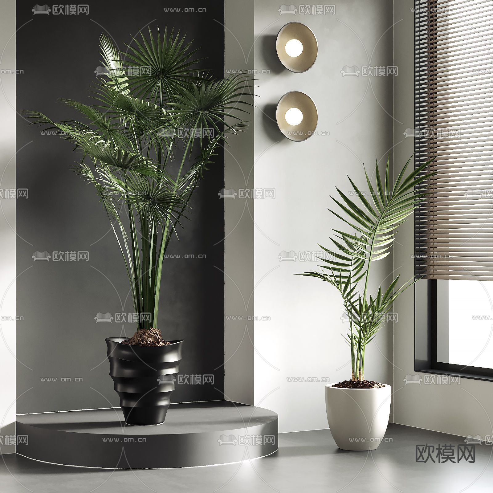 绿植盆栽 盆景3d模型下载_ID13038484_3dmax免费模型-欧模网