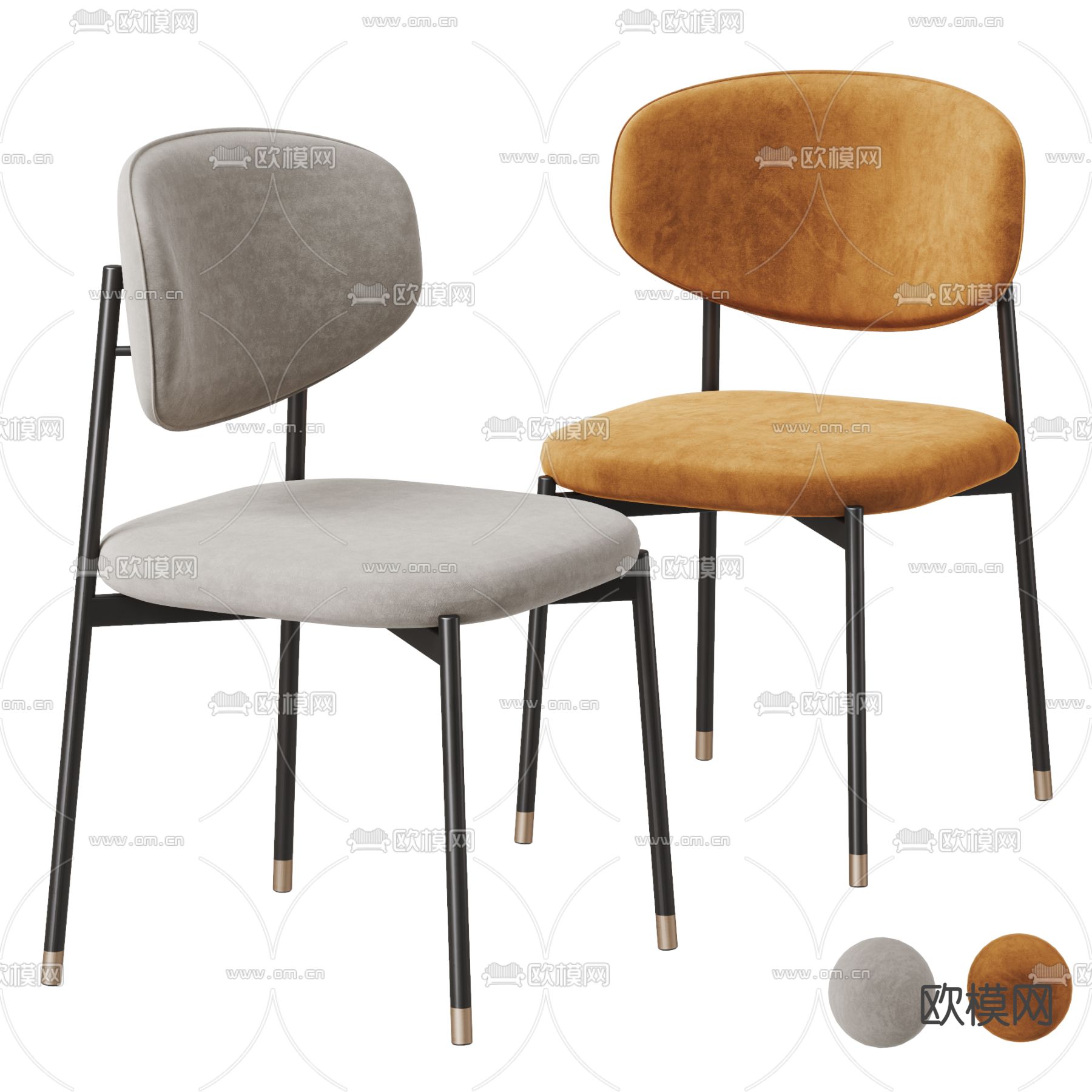 Calligaris 单椅子 餐椅3d模型下载