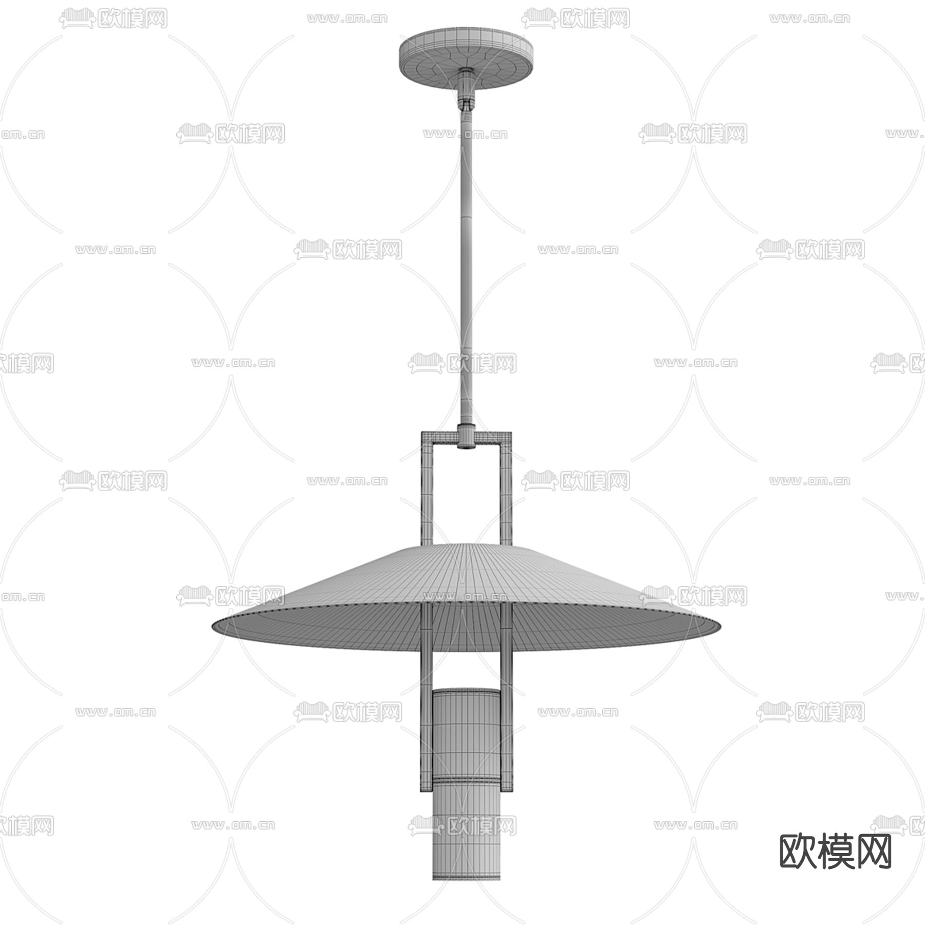 米洛提 Minotti 吊灯3d模型下载（渲染图2）