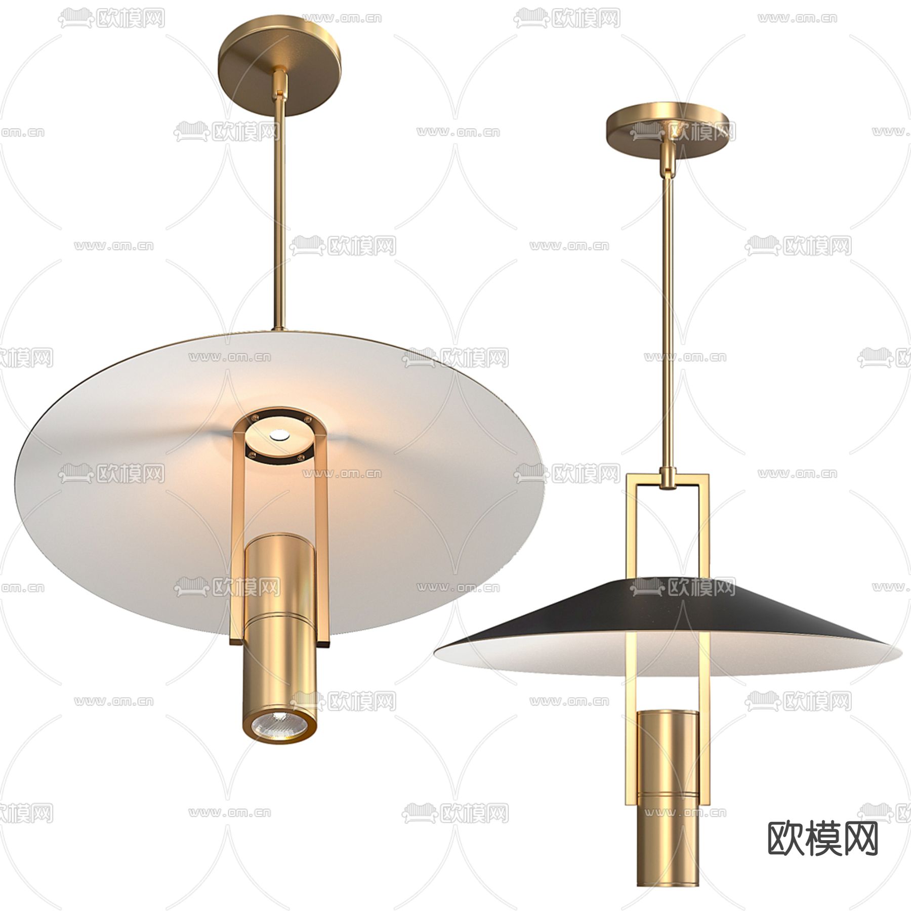 米洛提 Minotti 吊灯3d模型下载（渲染图1）