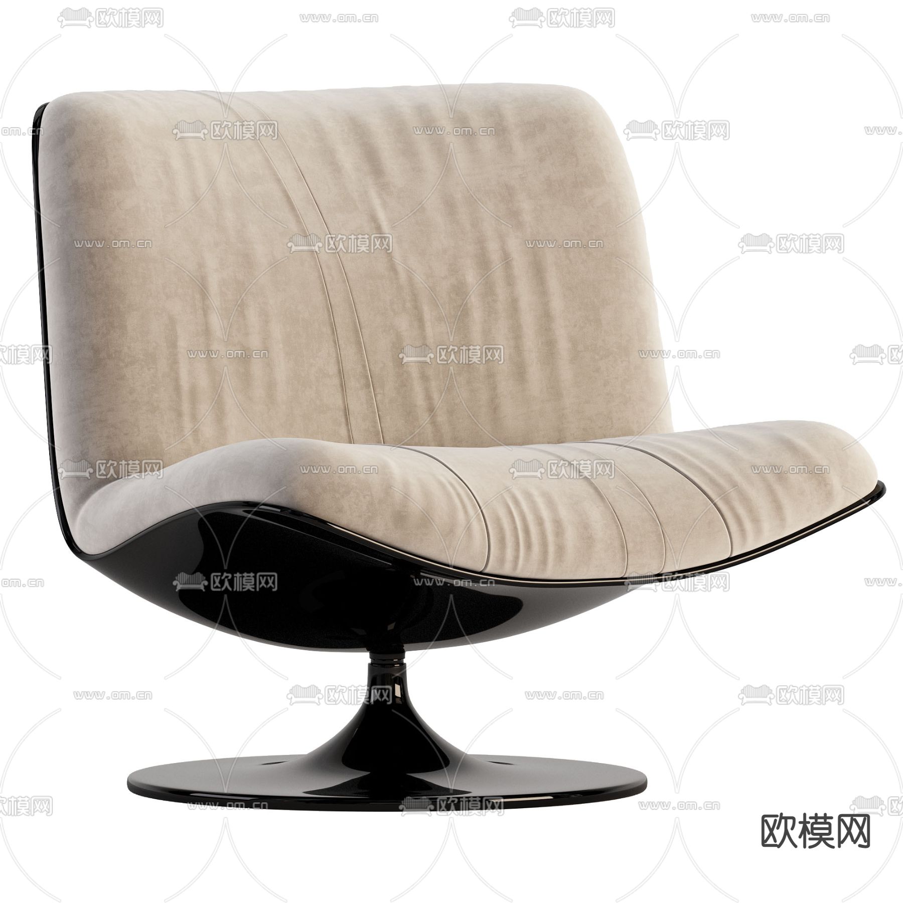 baxter休闲椅子3d模型下载（渲染图2）