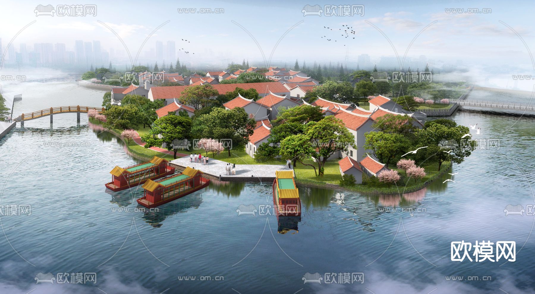 湿地公园PSD下载