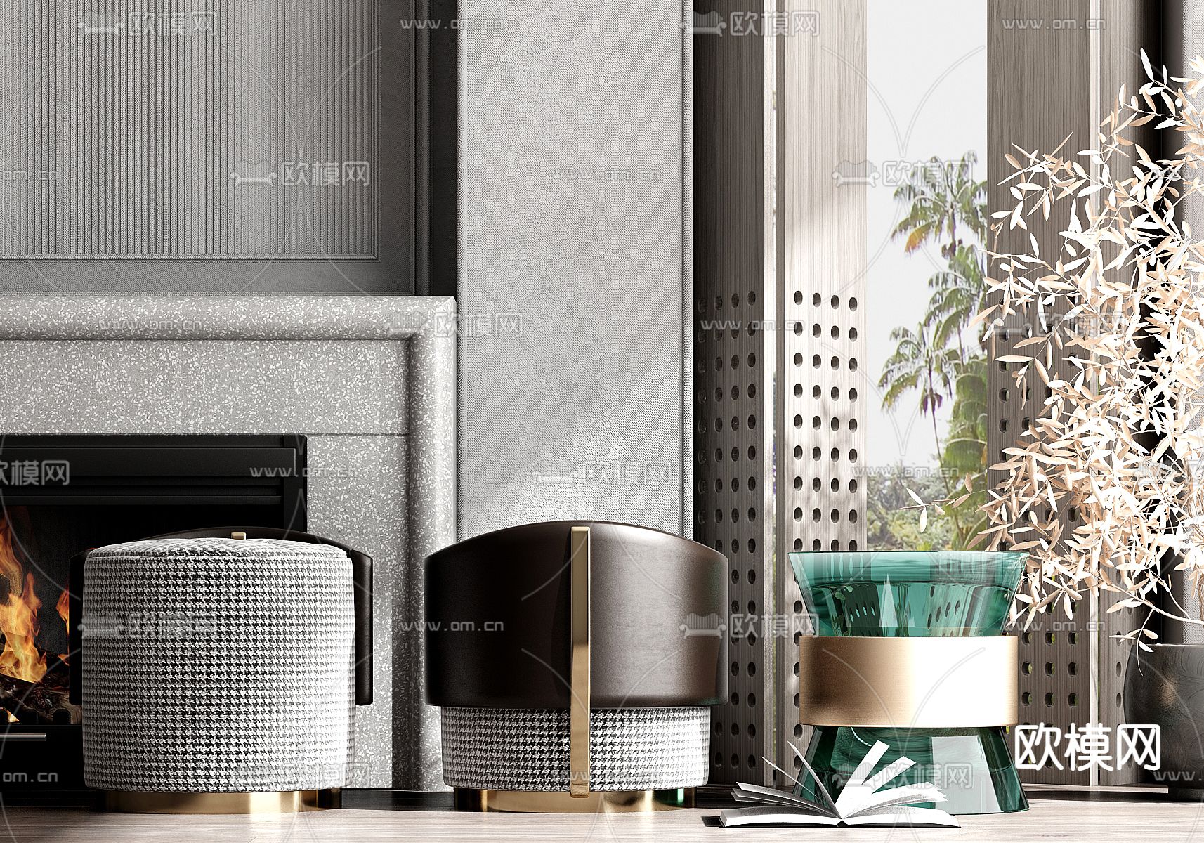 凳子 圆凳 矮凳3d模型下载