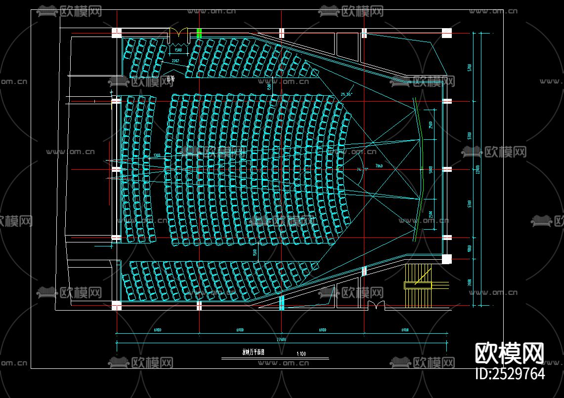 电影院建筑CAD施工图下载