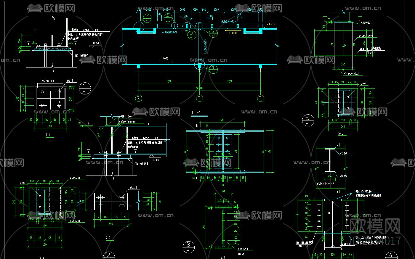 银泰服饰城建筑CAD施工图下载（渲染图3）