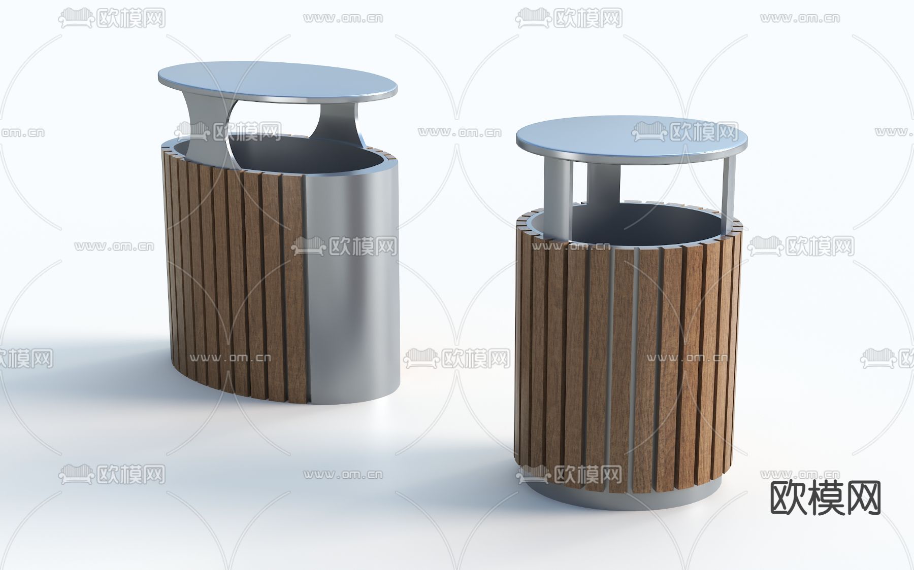 户外垃圾桶 公共设施3d模型下载