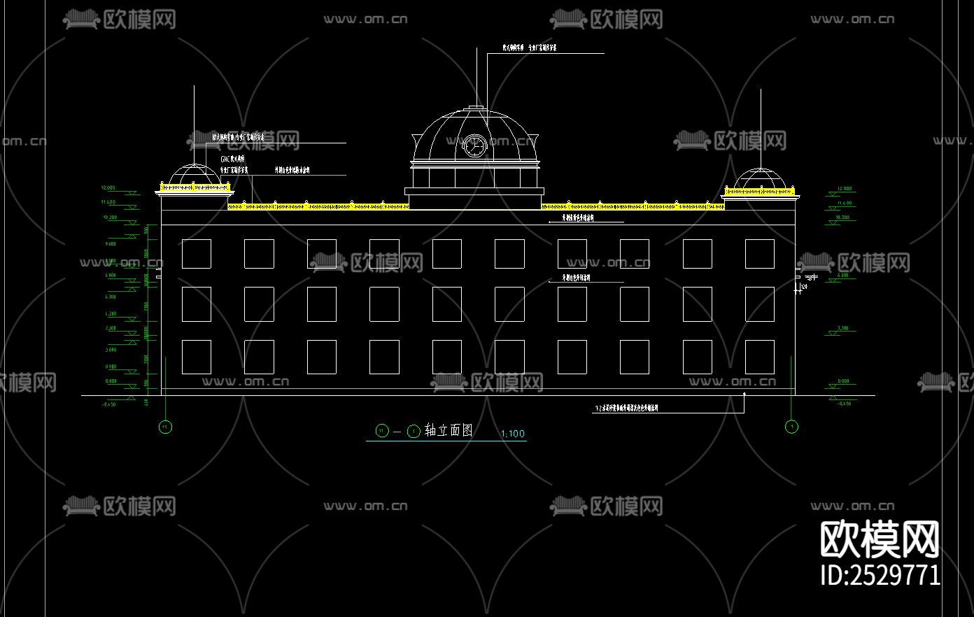 渡假村CAD施工图下载（渲染图2）